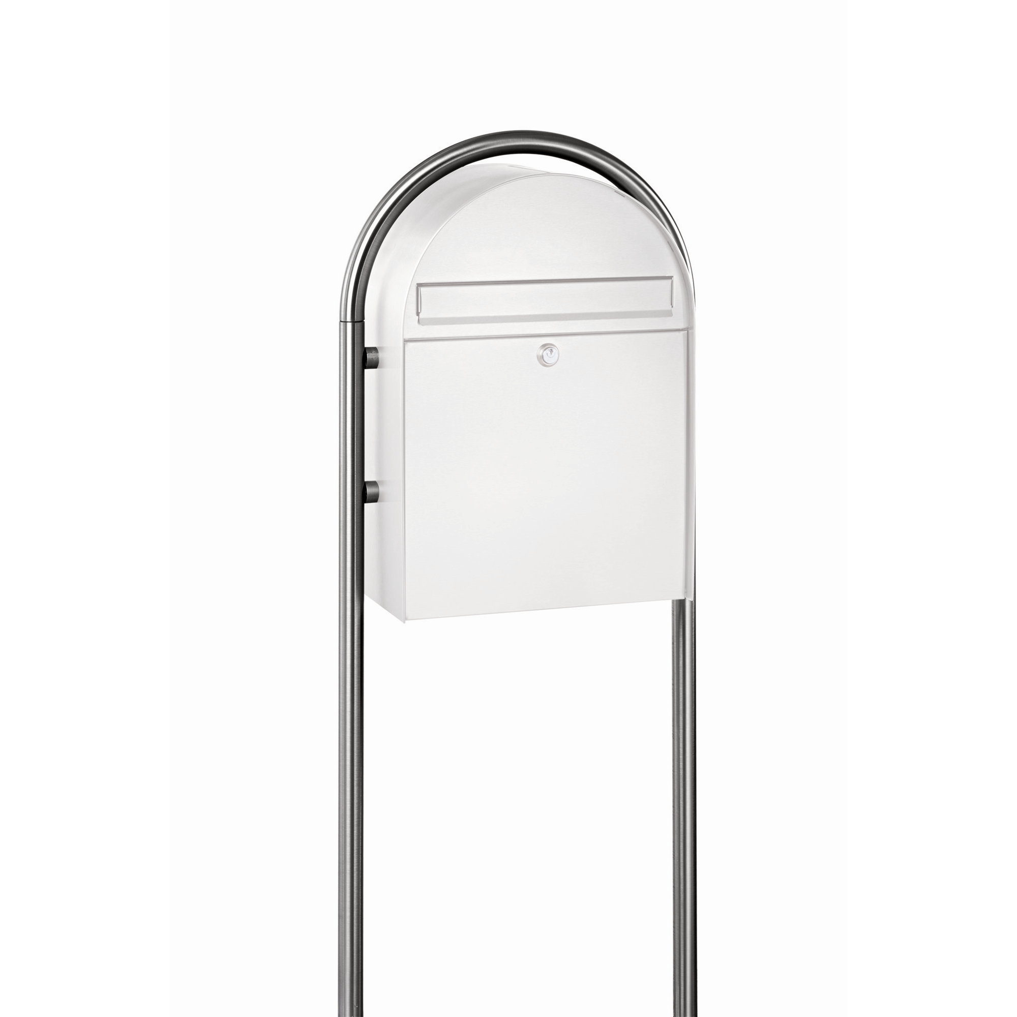 Burg-Wächter Briefkasten-Ständer 'Nordic 3785 NI' edelstahlfarben 44,3 x 180 x 3,2 cm