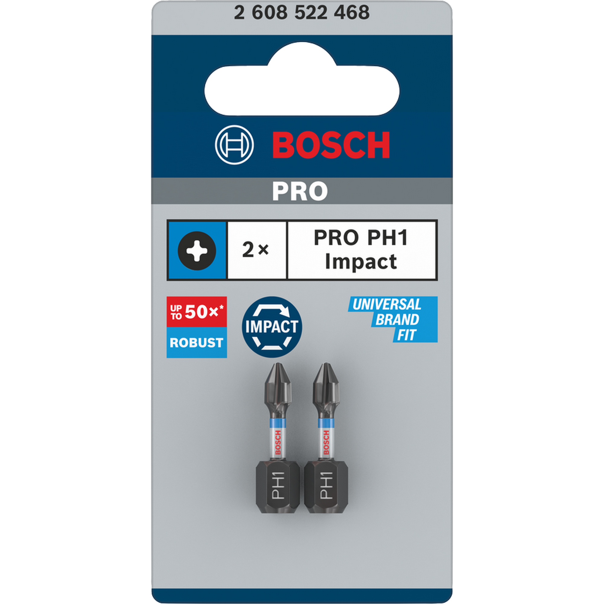 Bosch Schrauberbit 'Pro Impact PH1' 25 mm, 2-teilig