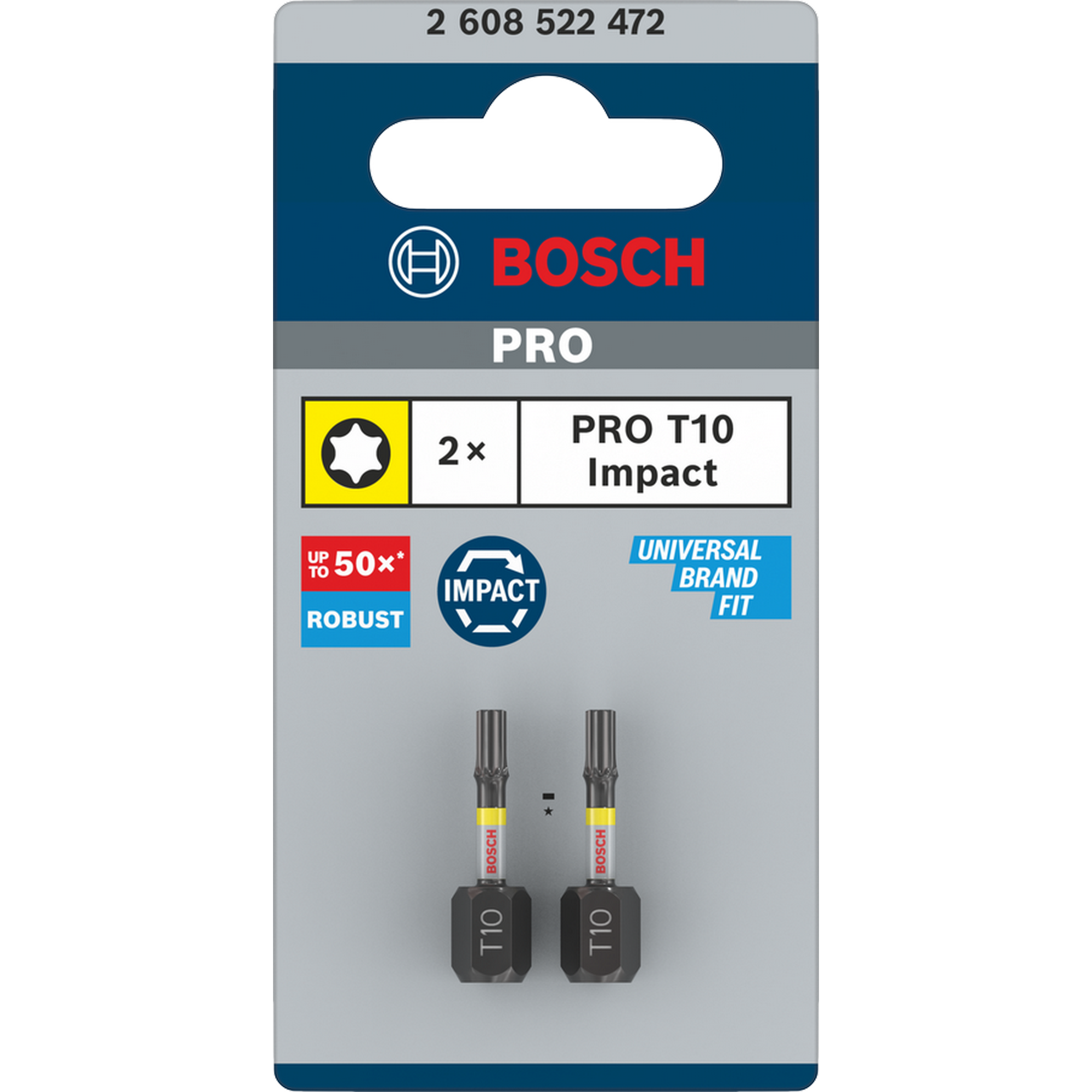 Bosch Schrauberbit 'Pro Torx Impact' T10, 25 mm 2-teilig