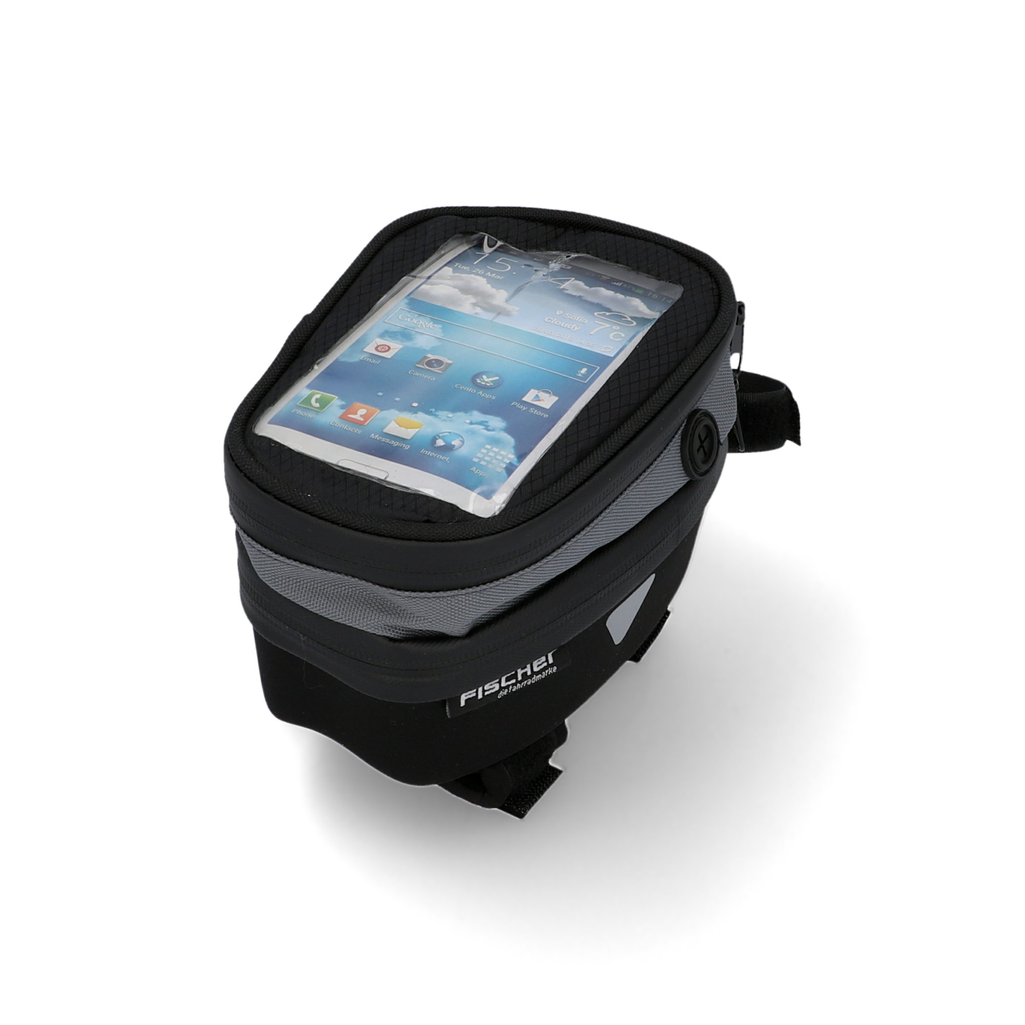 Fischer Fahrrad Fahrrad-Oberrohrtasche 'Premium' schwarz