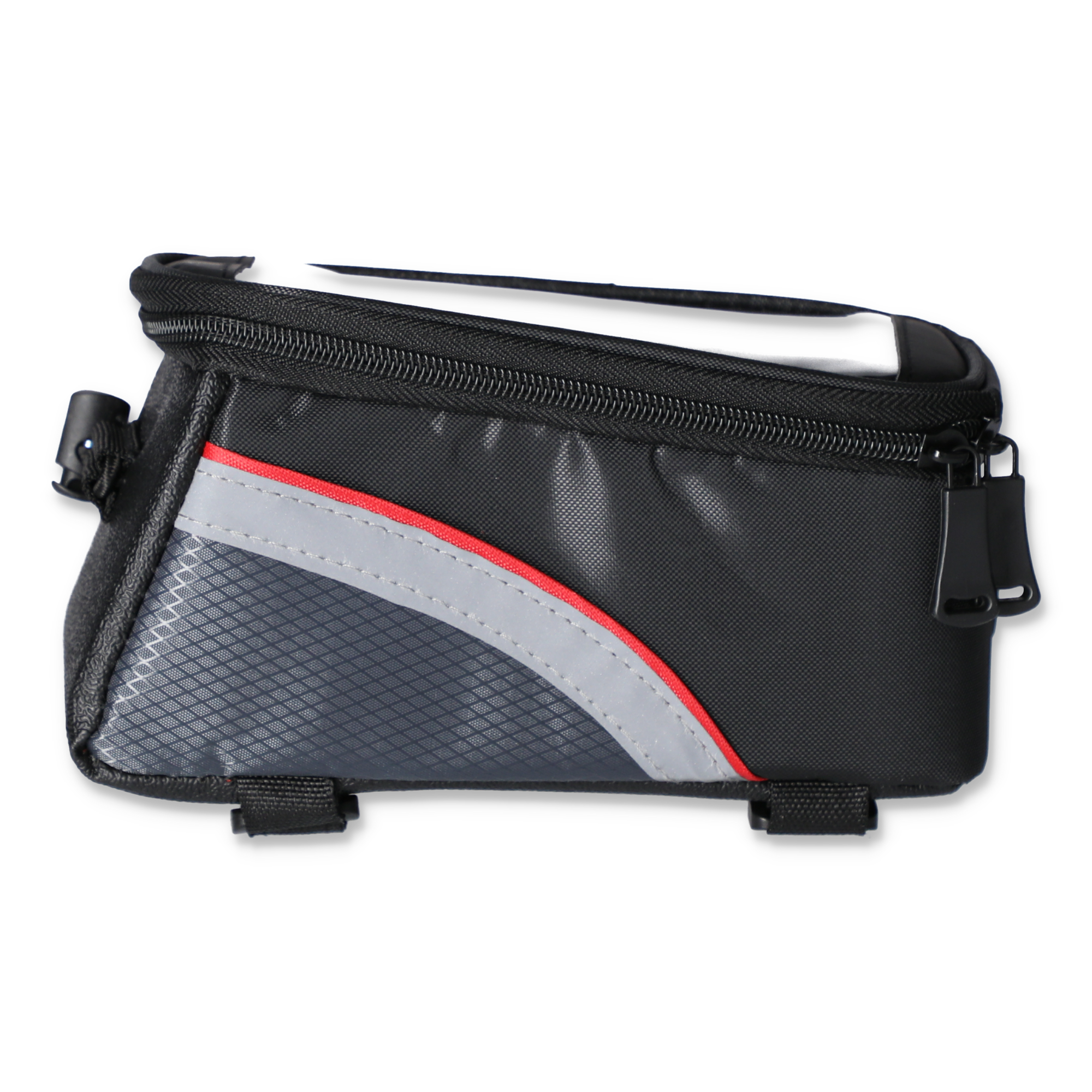Handy-Fahrradtasche mit Touchscreen schwarz 15 cm