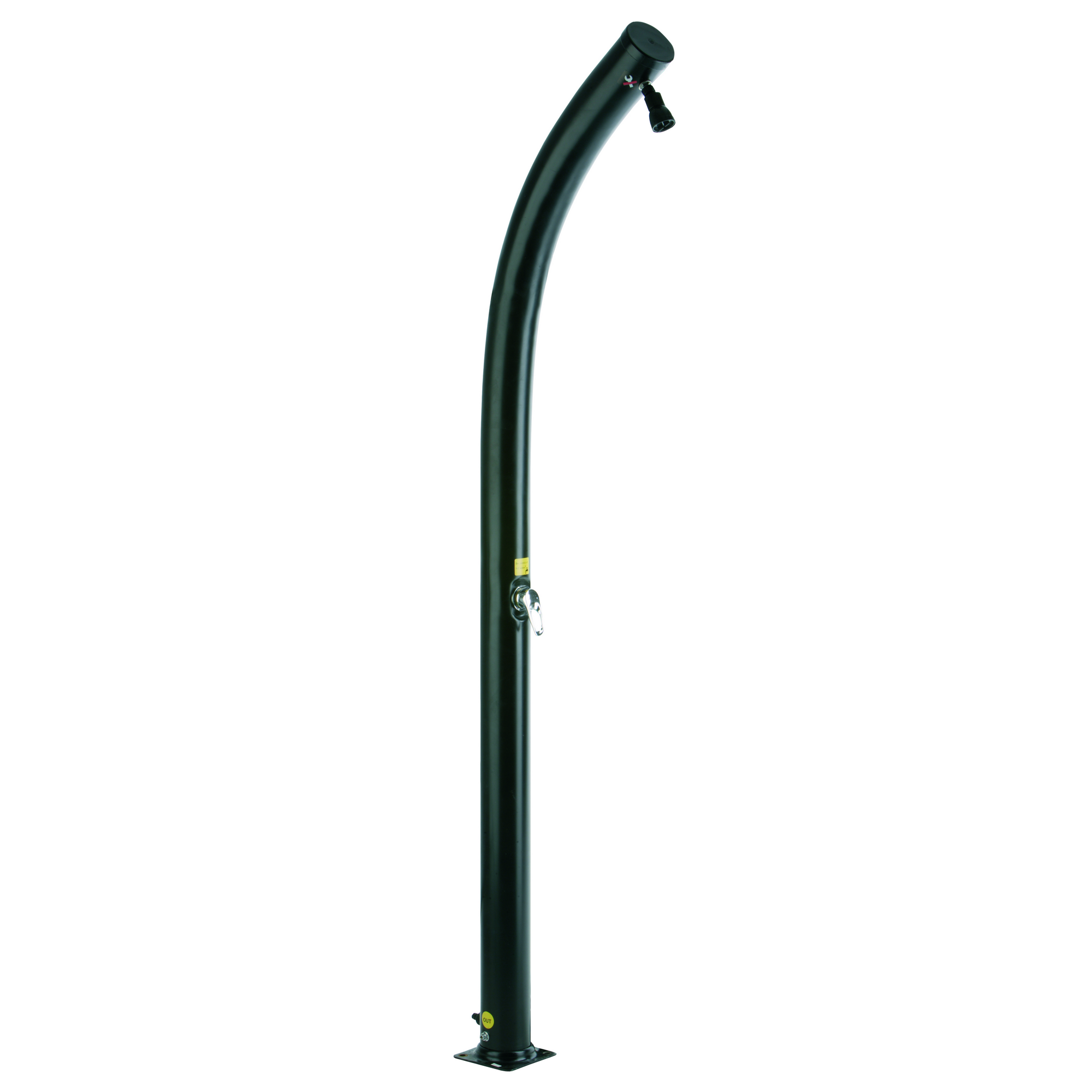 GRE Solardusche gebogen schwarz 20 l