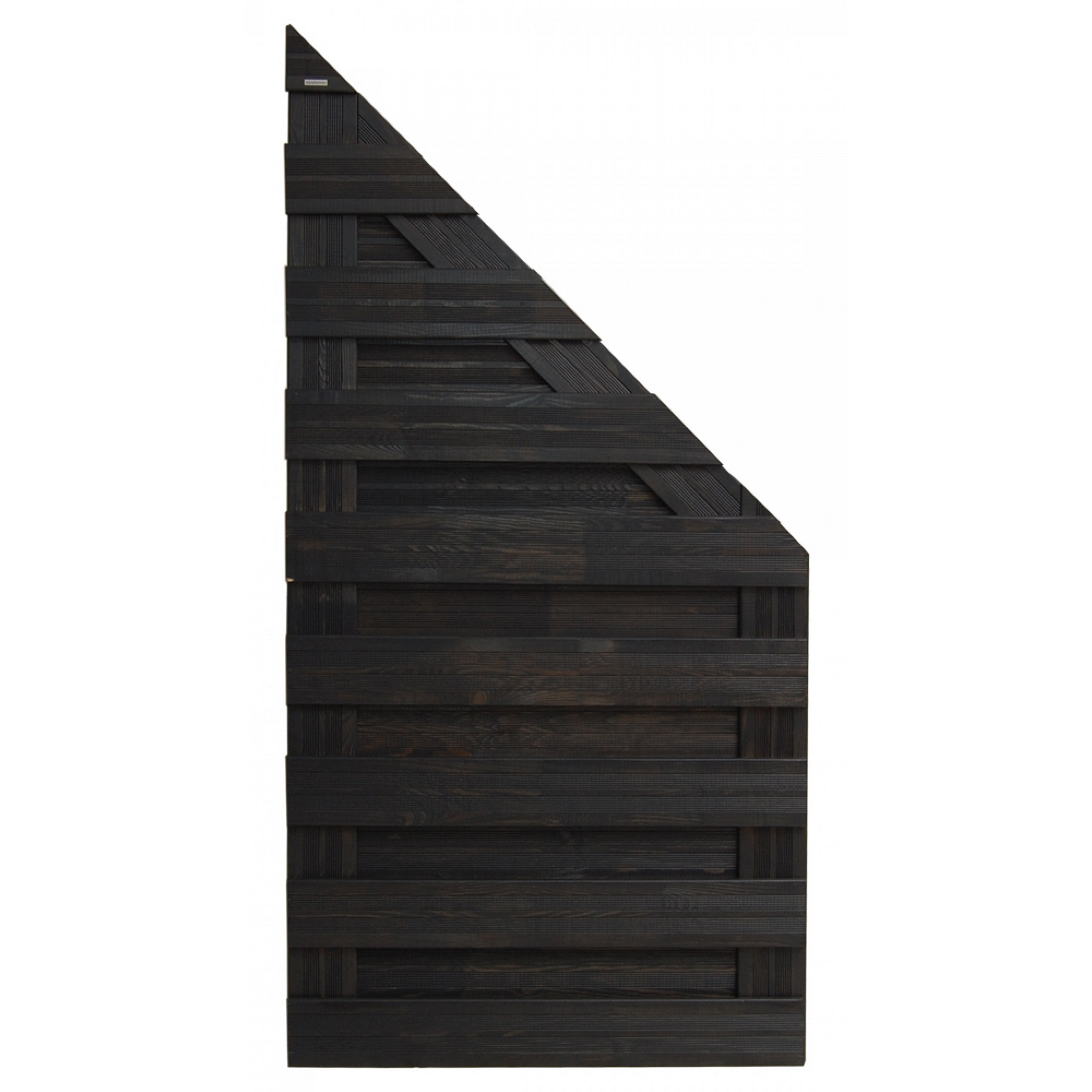 andrewex Sichtschutzzaun 'Goch' 90 x 180/90 cm Kiefer anthrazit