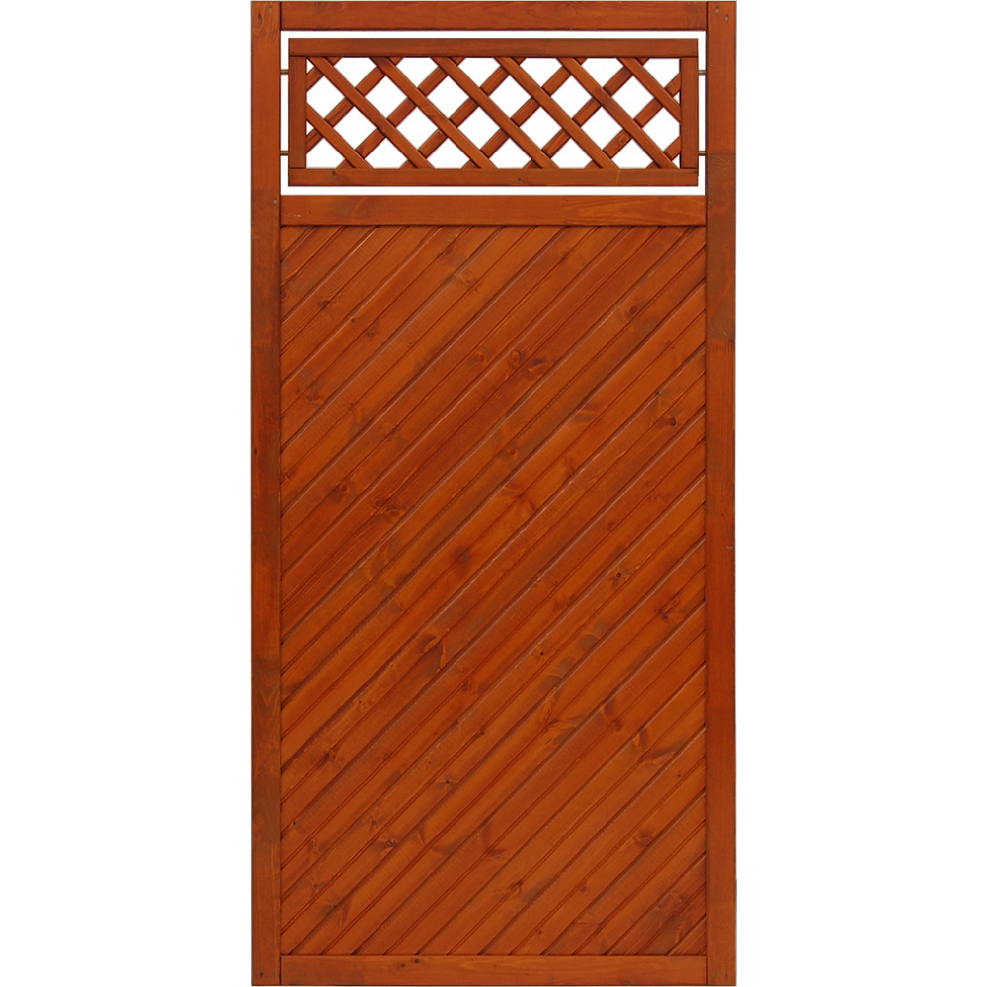 andrewex Sichtschutzzaun 'Toulon' 90 x 180 cm Kiefer teak