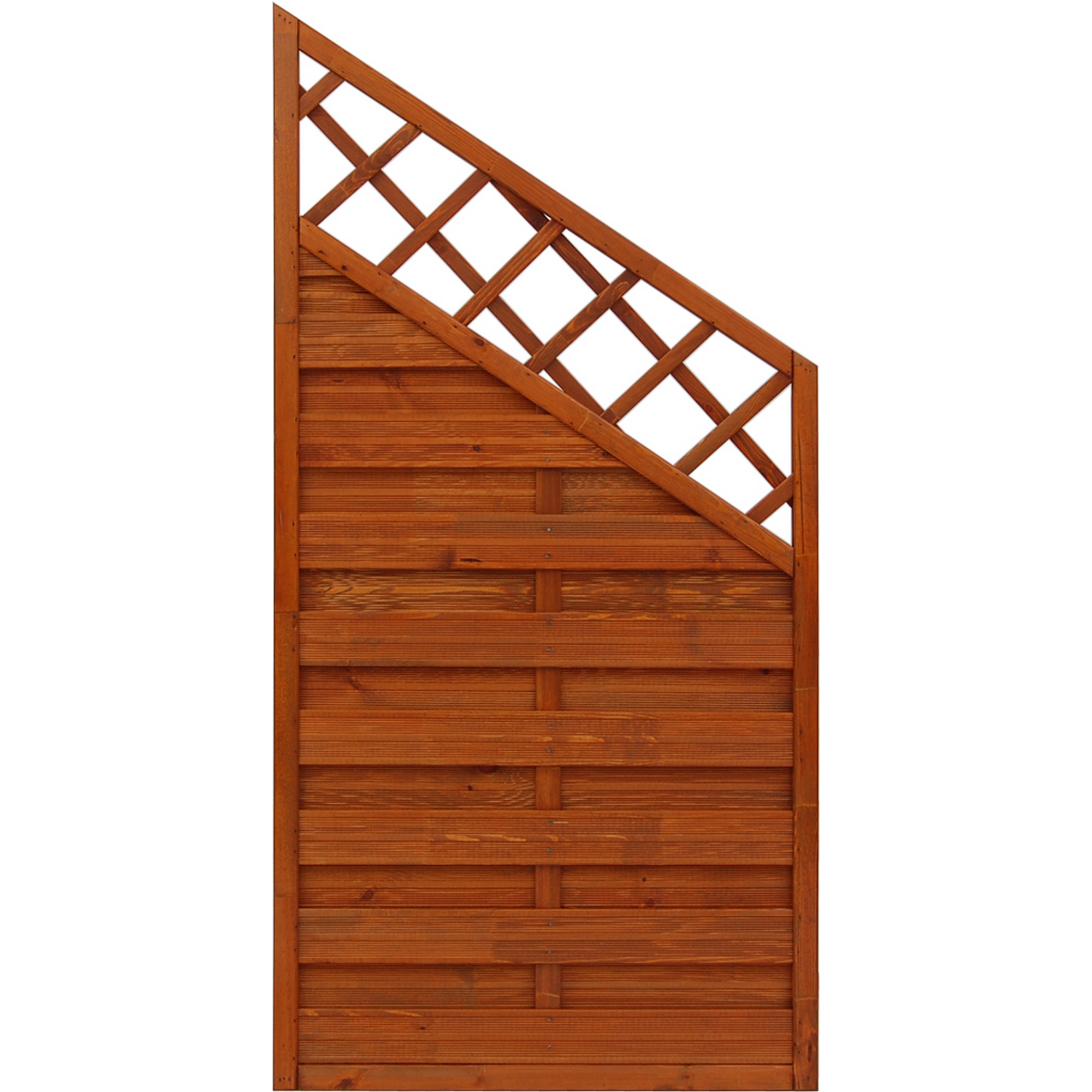 andrewex Sichtschutzzaun 'Hamburg' 90 x 180/120 cm Kiefer teak