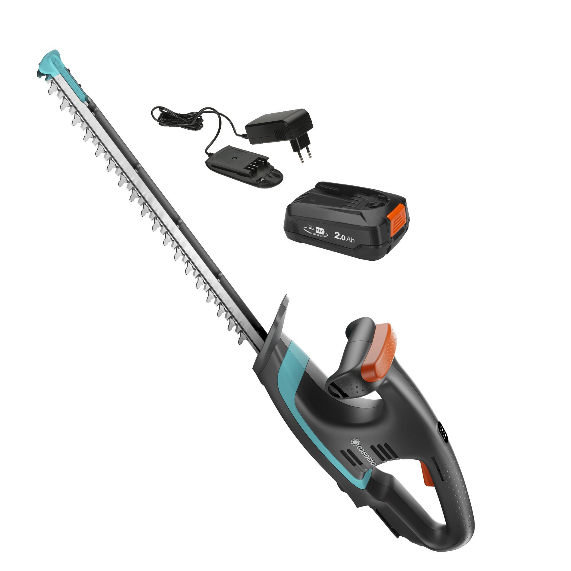 Gardena Akku-Heckenschere 'EasyCut 40/18V P4A' mit Akku und Ladegerät