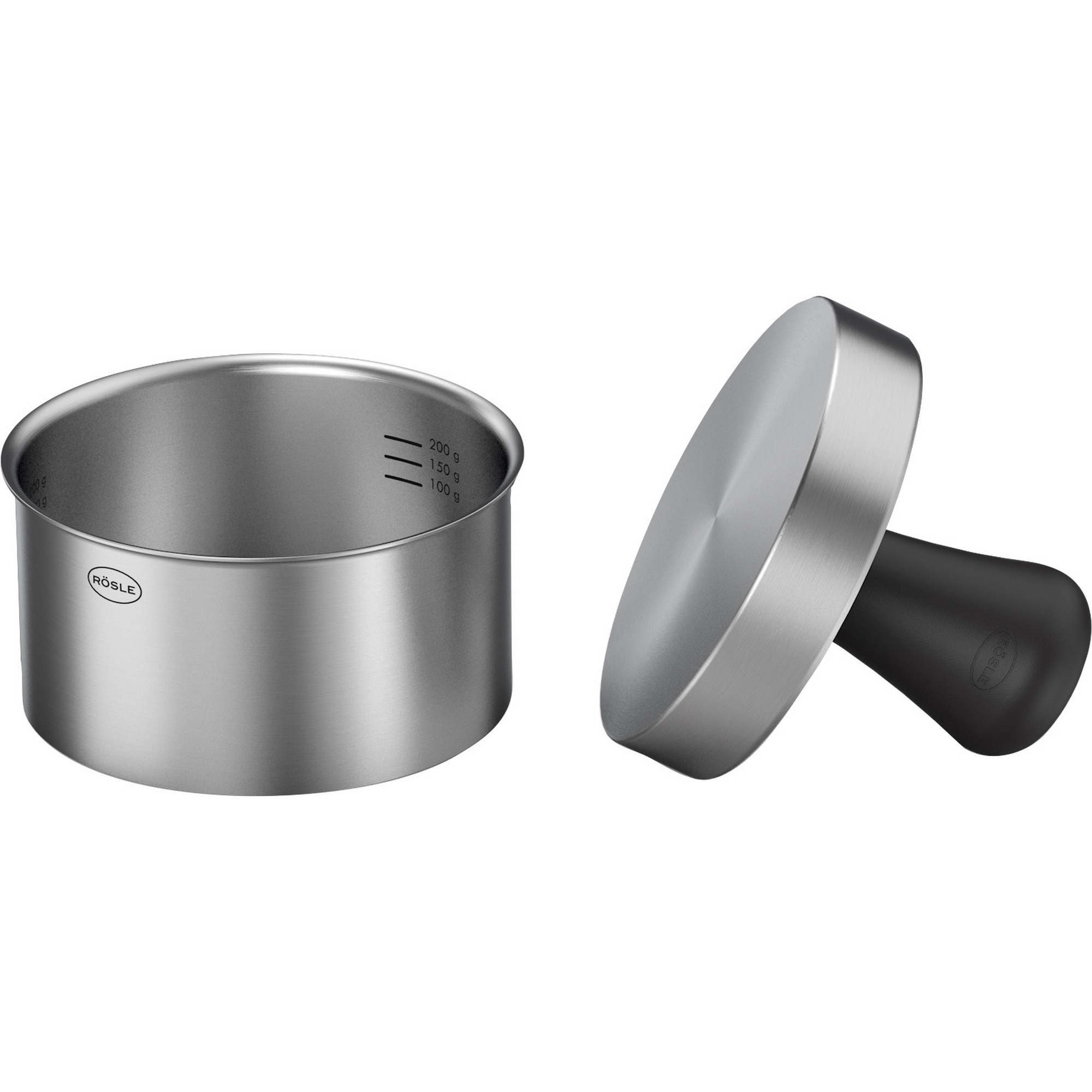 Rösle Burgerpresse 'Pro' Edelstahl Ø 13 cm