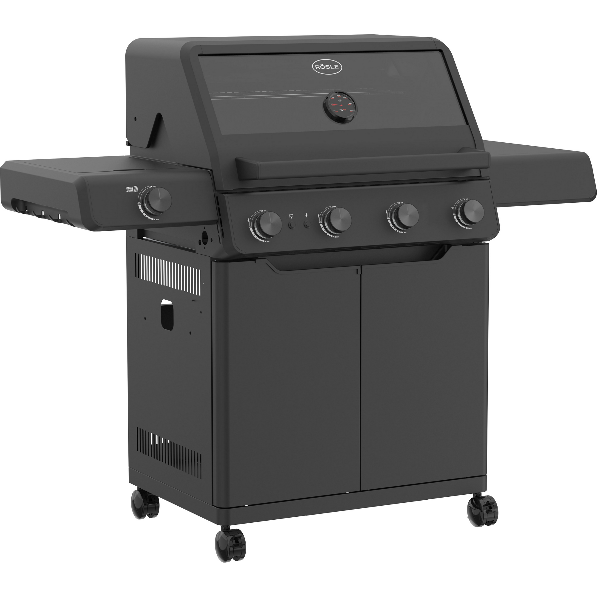 Rösle Gasgrill 'Allflame Prime 4' schwarz 138 x 118 x 61 cm