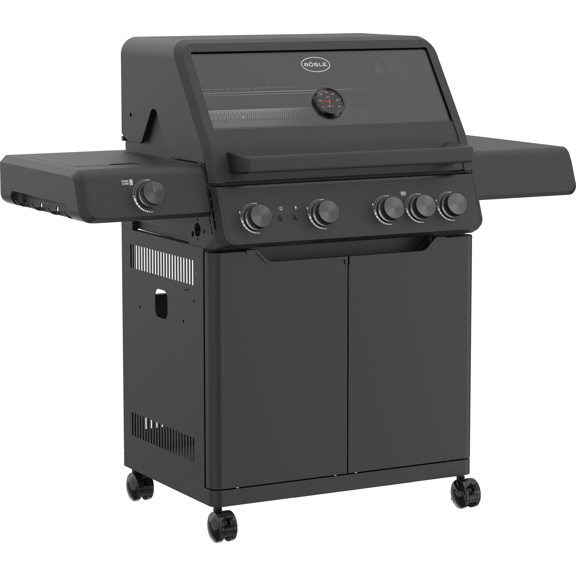 Rösle Gasgrill 'Allflame Hero 4' schwarz 138 x 118 x 61 cm