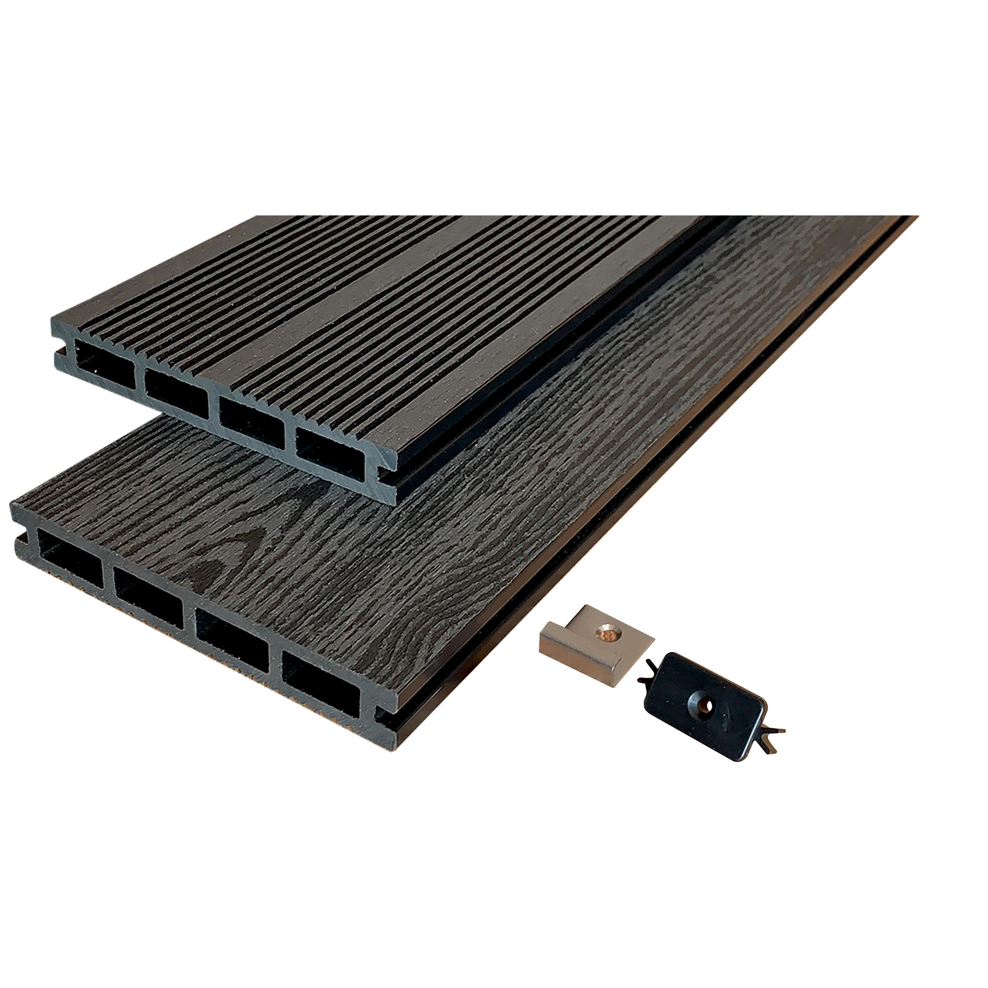 Clips für WPC-Terrassendielen, 8 Stück