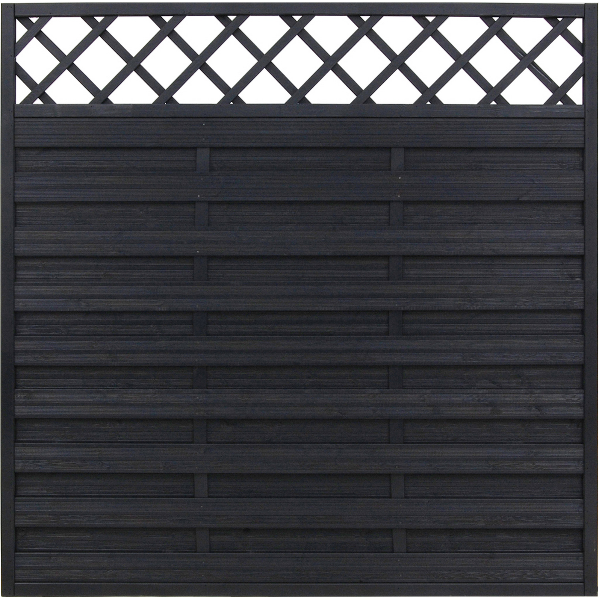 andrewex Sichtschutzzaun 'Hamburg' 180 x 180 cm Kiefer anthrazit
