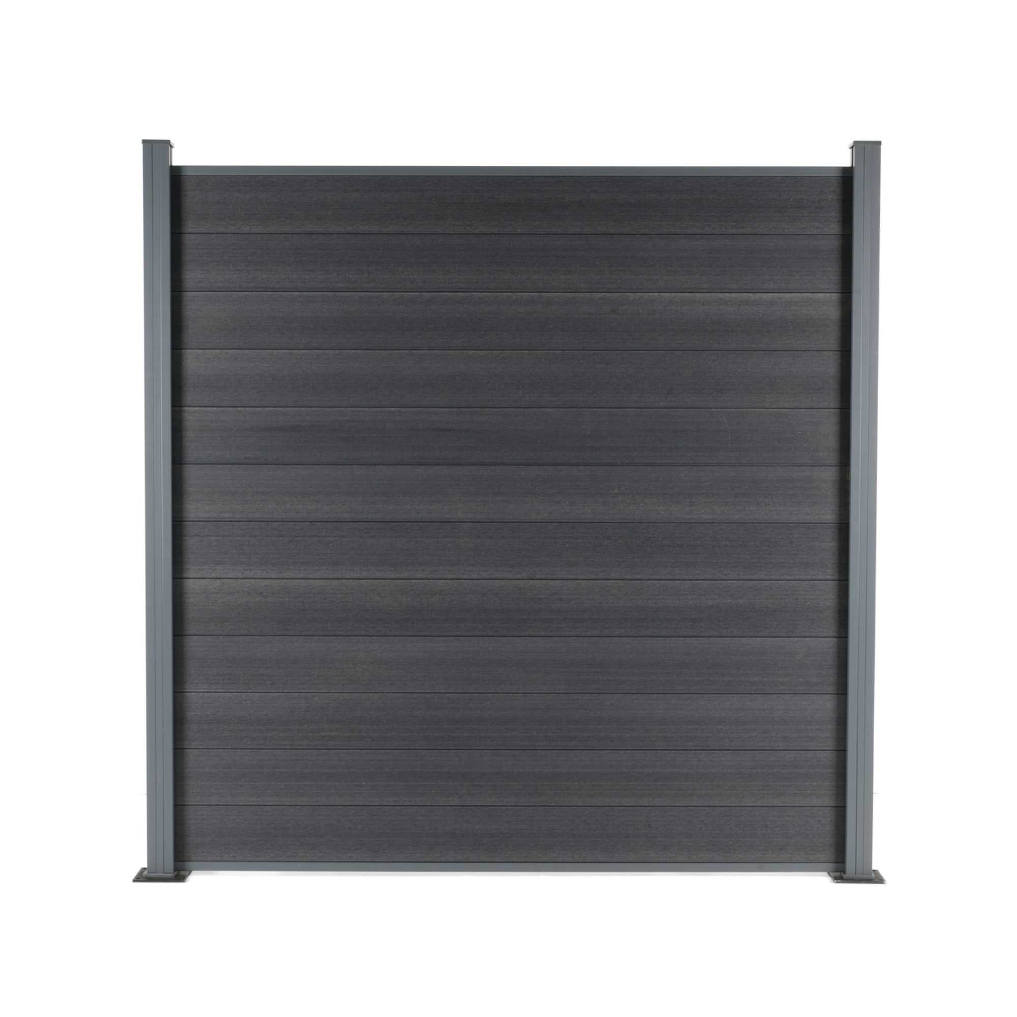 Sichtschutzzaun 'Tim' aus WPC 180 x 180 cm anthrazit, ohne Pfosten