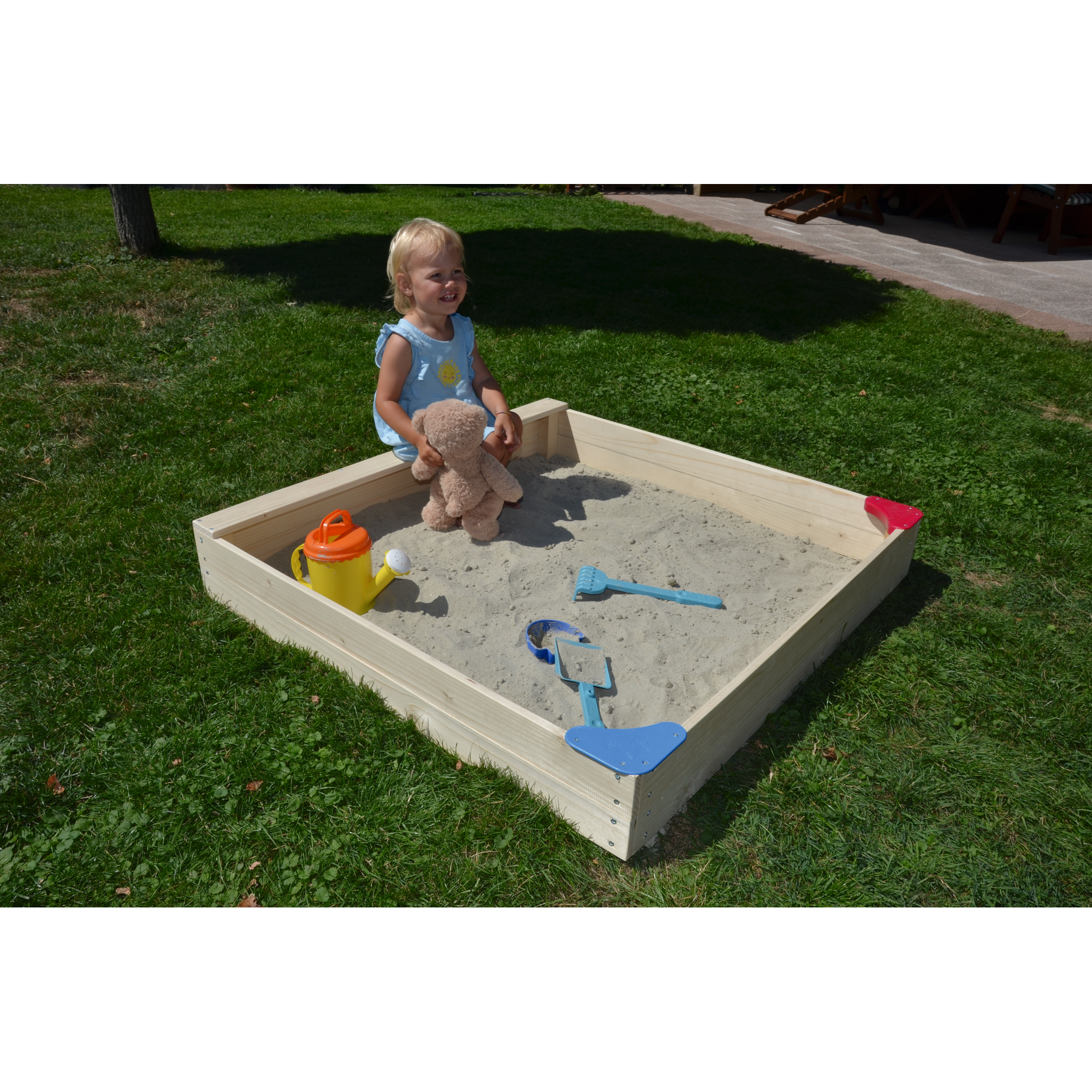 Sandkasten 'Flipper' 101 x 98 x 15,5 cm