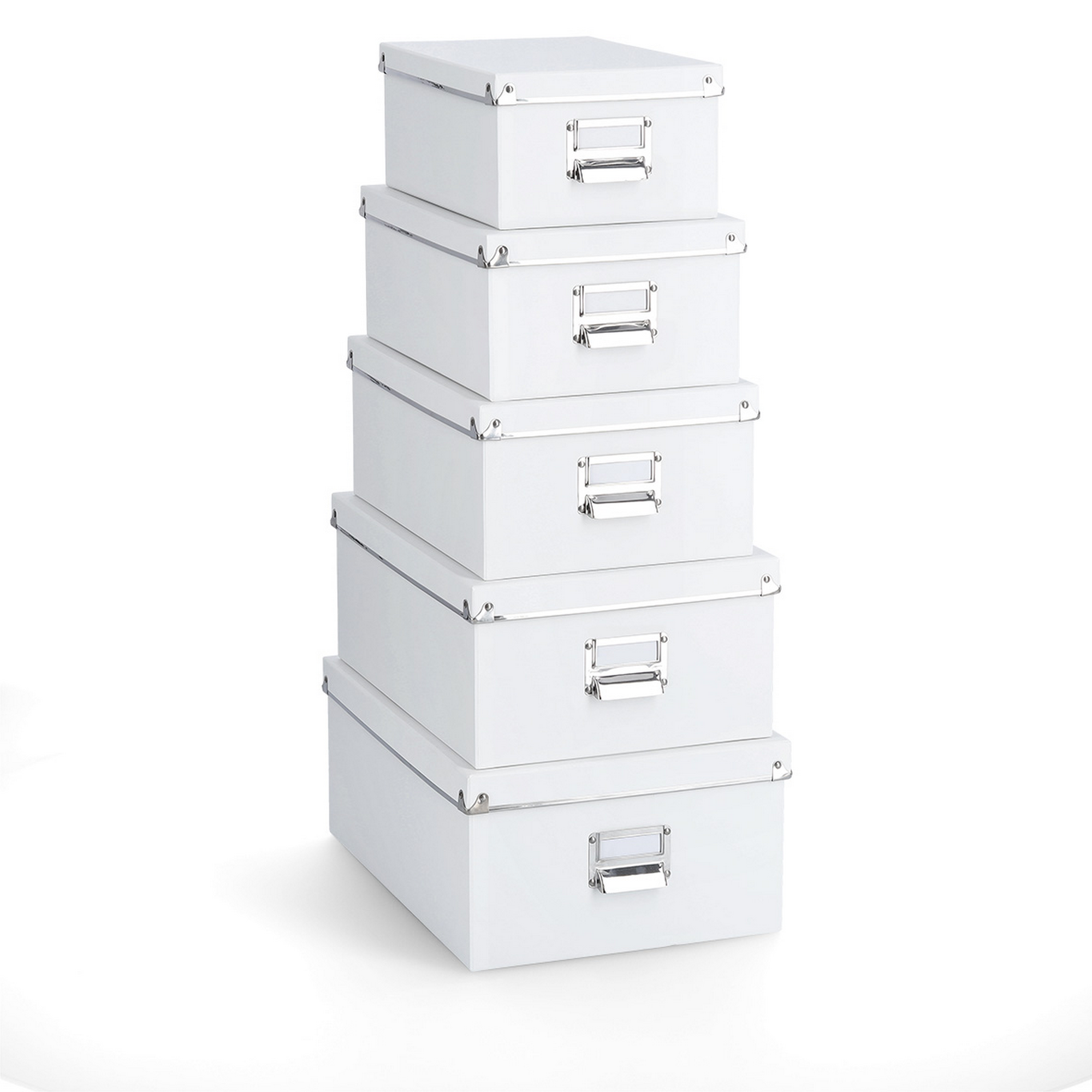 Zeller Boxen-Set weiß 5-teilig