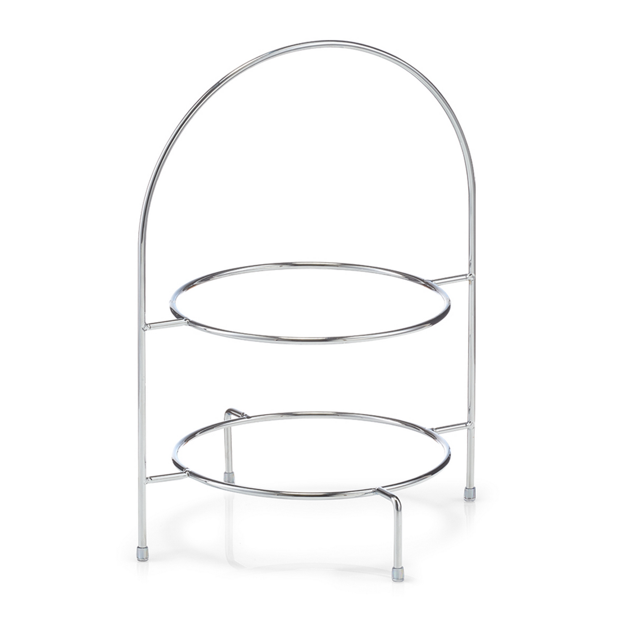 Zeller Etagere silberfarben 29 x 39 x 27 cm