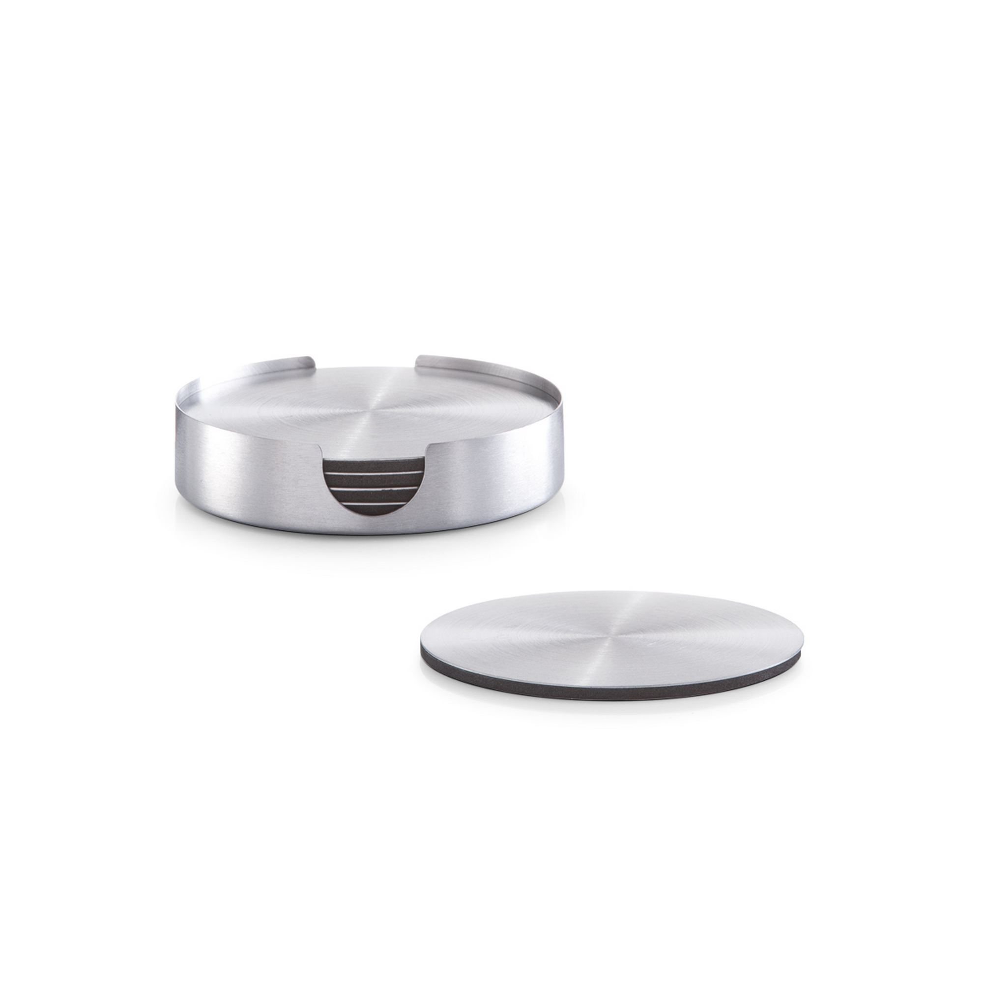 Zeller Glasuntersetzer silberfarben Ø 10 x 1,8 cm