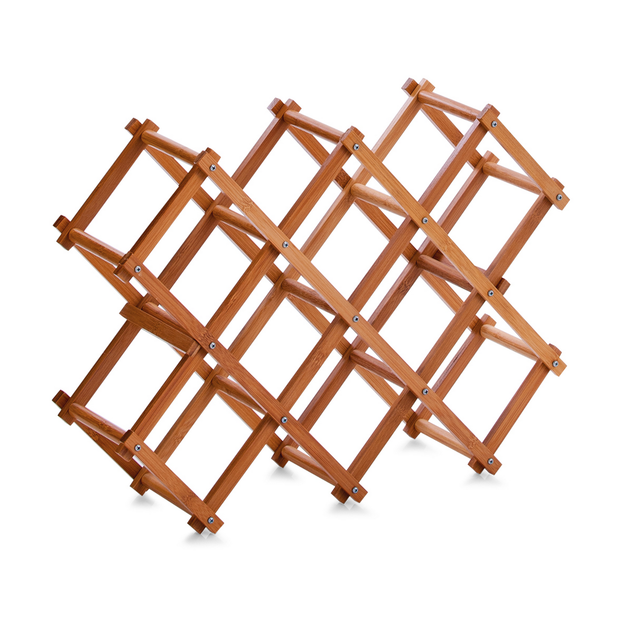 Zeller Weinregal bambusfarben 54 x 38 x 15 cm