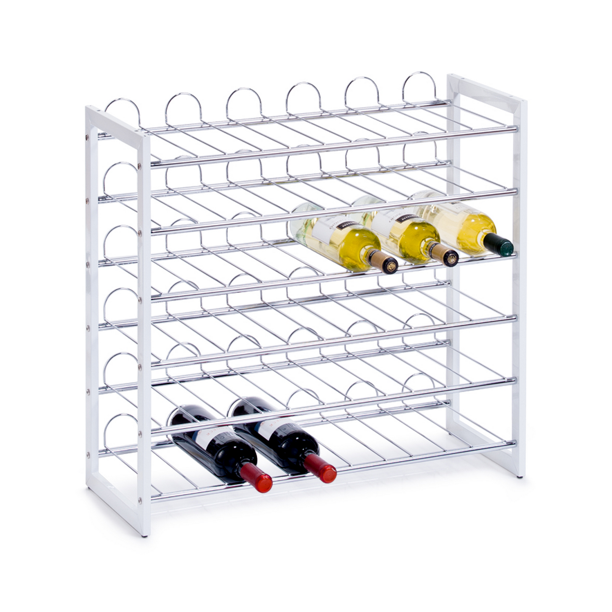 Zeller Weinregal weiß 68 x 63 x 26,5 cm