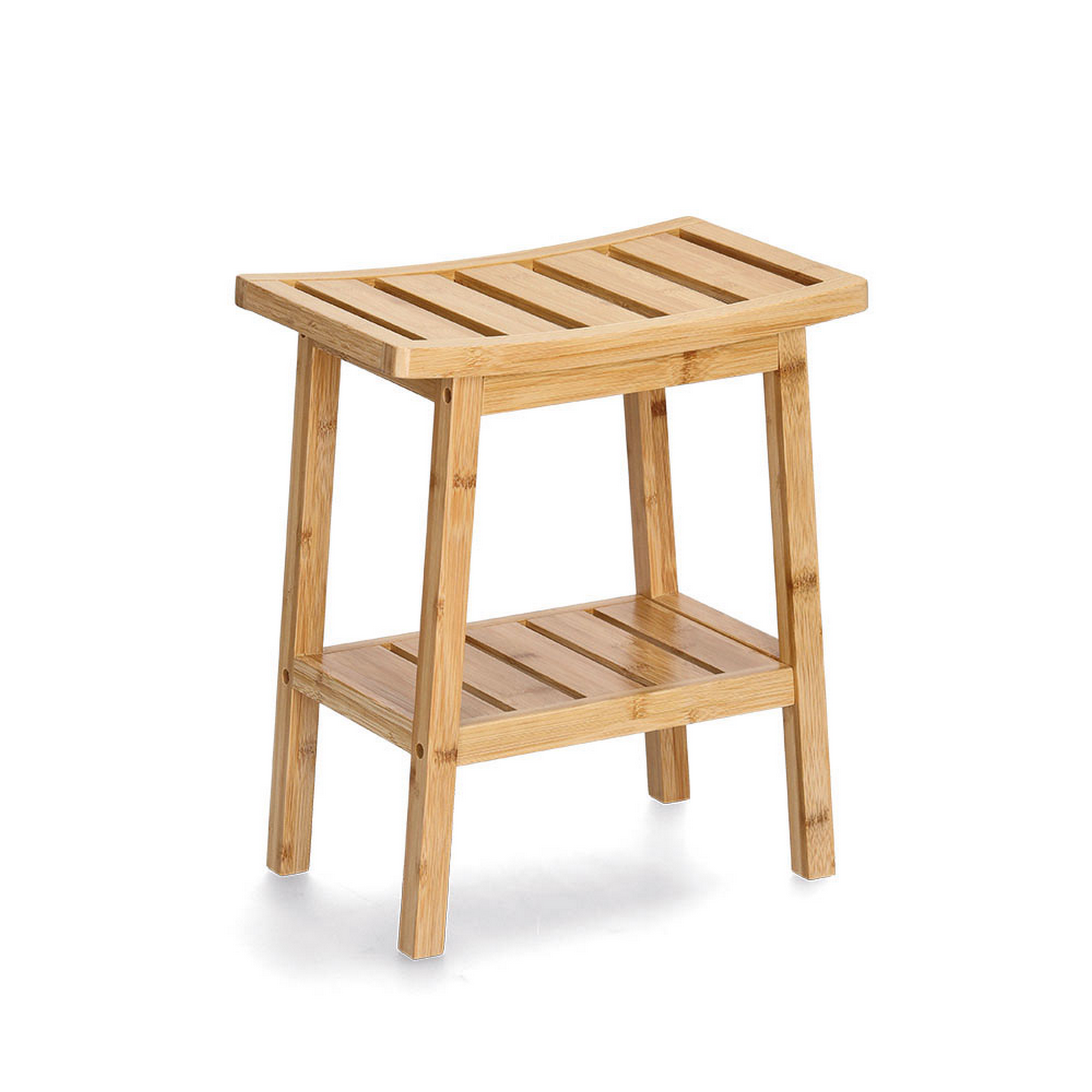 Zeller Hocker mit Ablage Bambus 40 x 45 x 25 cm