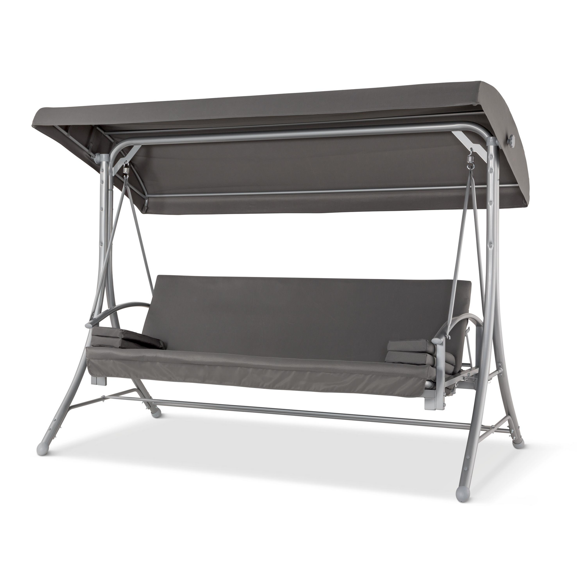 toom Hollywoodschaukel 'Sophia' 3-Sitzer anthrazit 240 x 174 x 120 cm