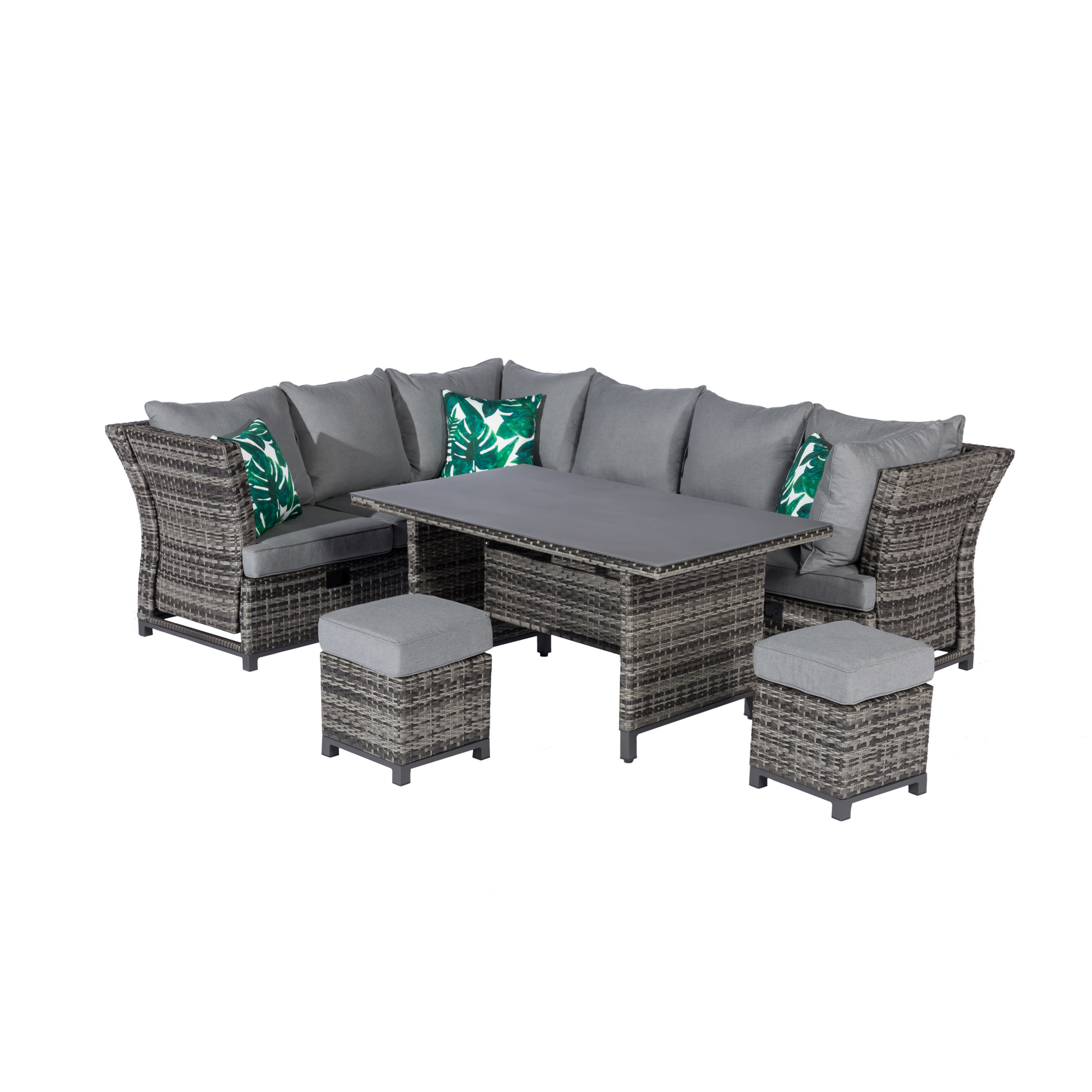 Lounge-Set 'Thea' anthrazit 5-teilig