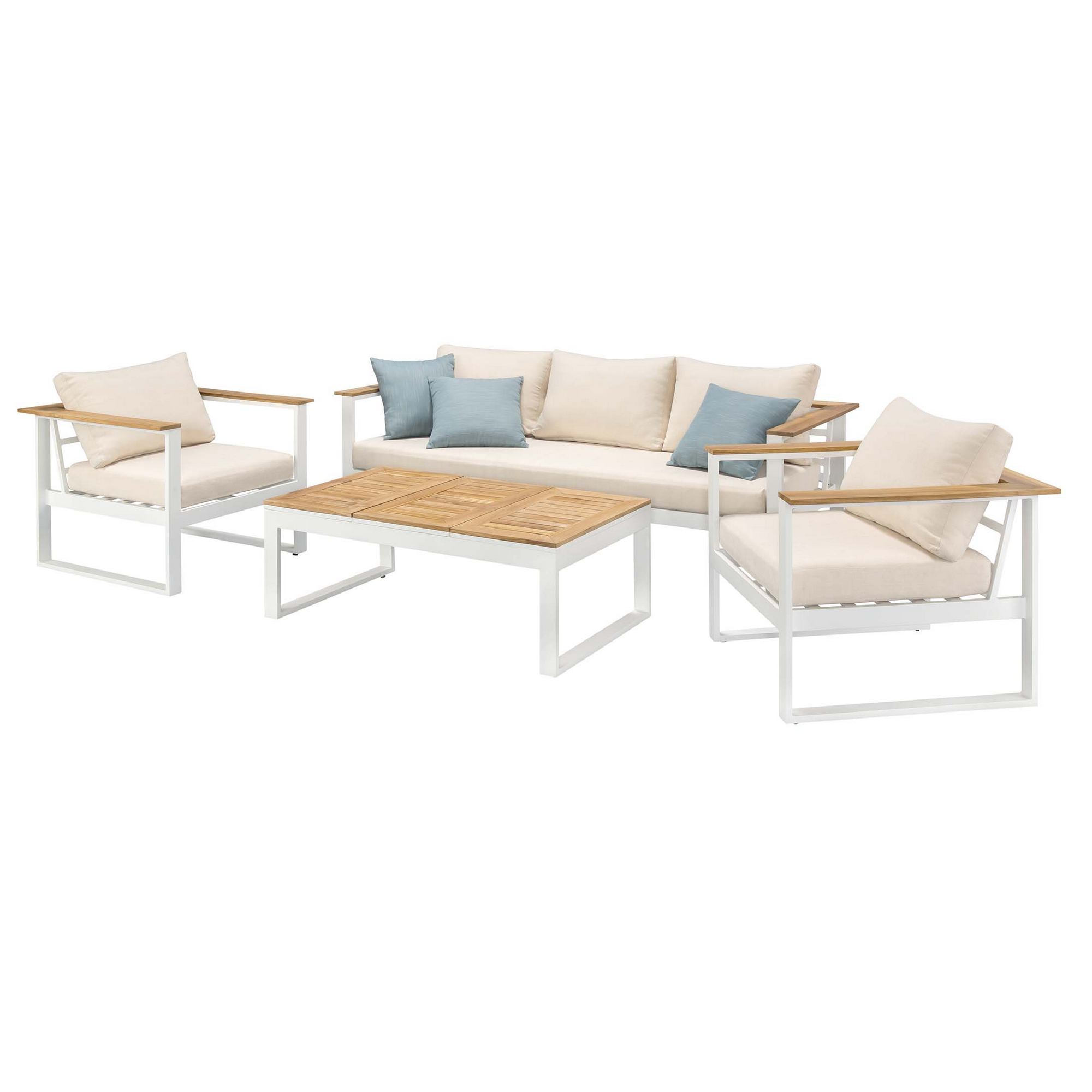 Gartenmöbel-Set 'Helena' mehrfarbig 4-teilig