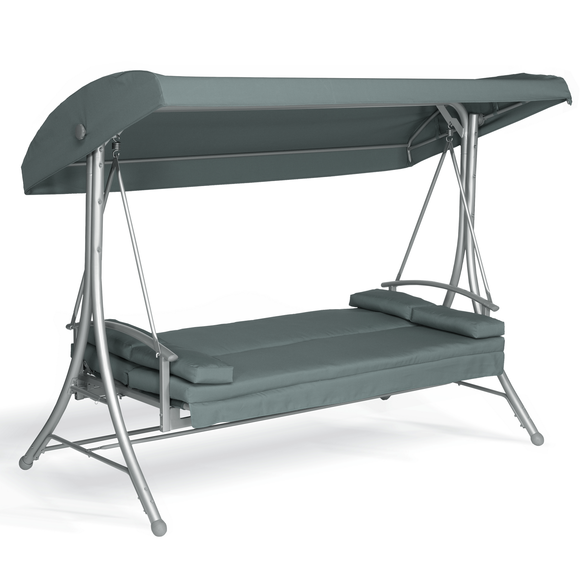 toom Ersatzdach Hollywoodschaukel 'Sophia' mausgrau 228 x 167 x 120 cm