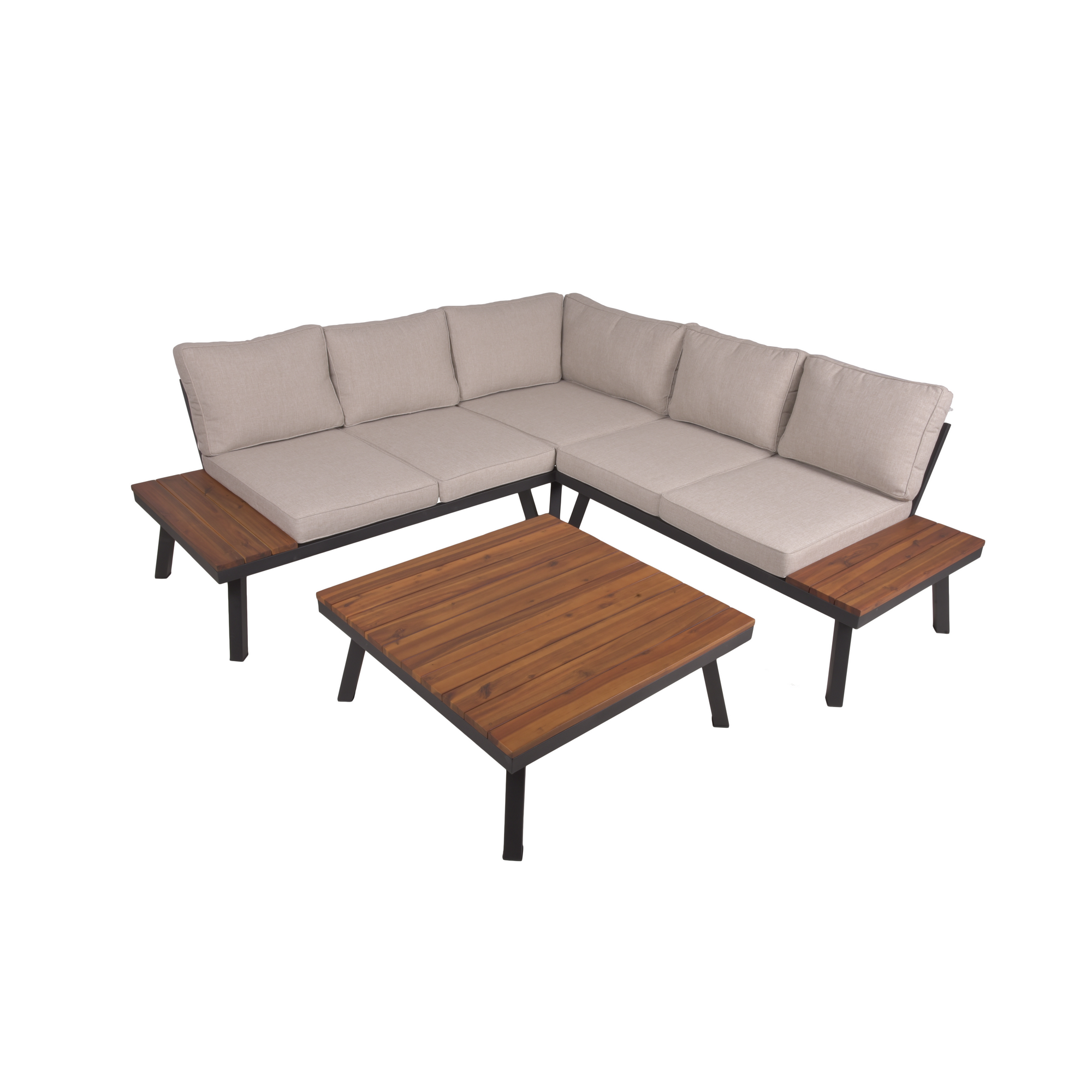Garden Pleasure Loungemöbel-Set 'Theresa' beige 4-teilig