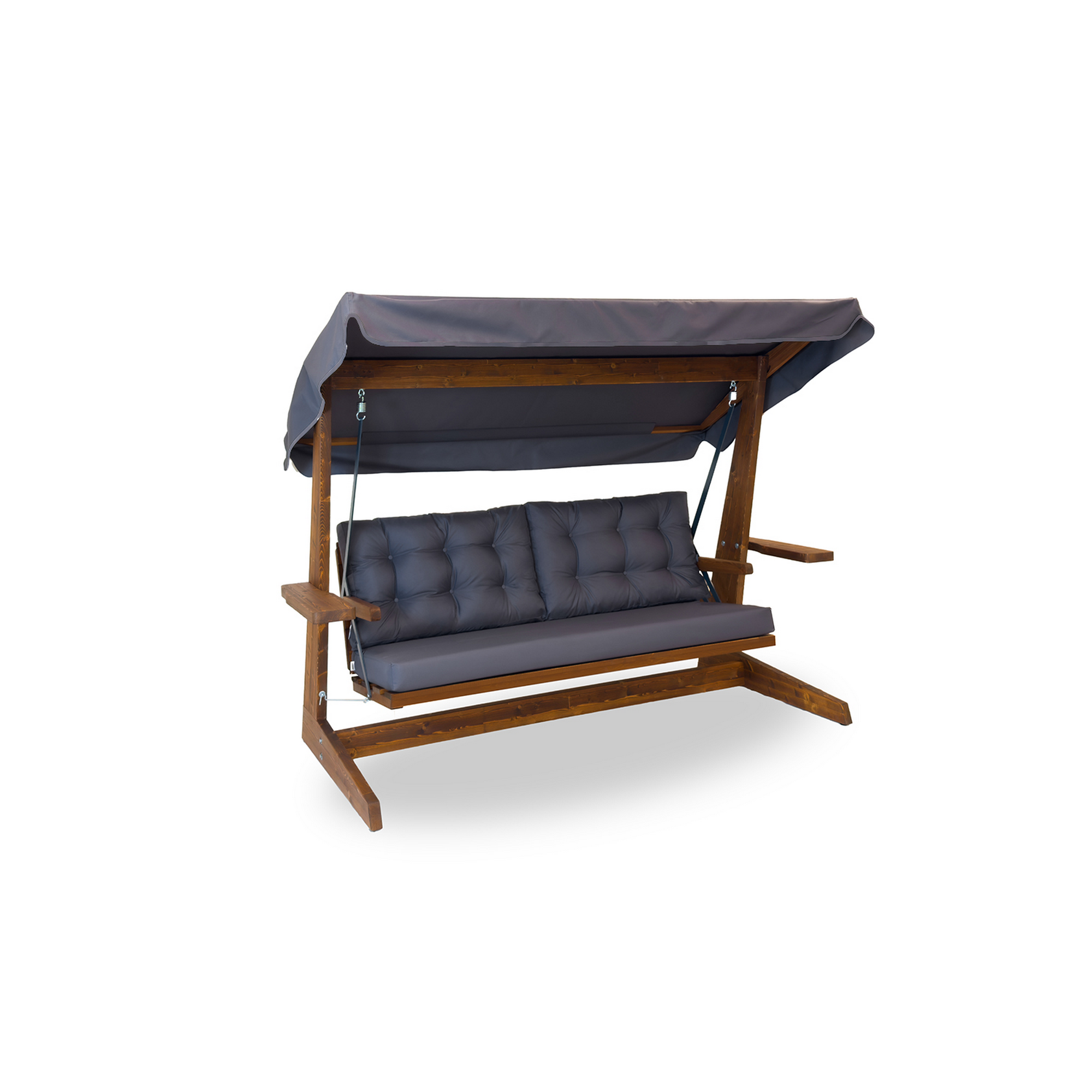 Westmann Hollywoodschaukel 'Viva' beige/anthrazit 237 x 175 x 115 cm