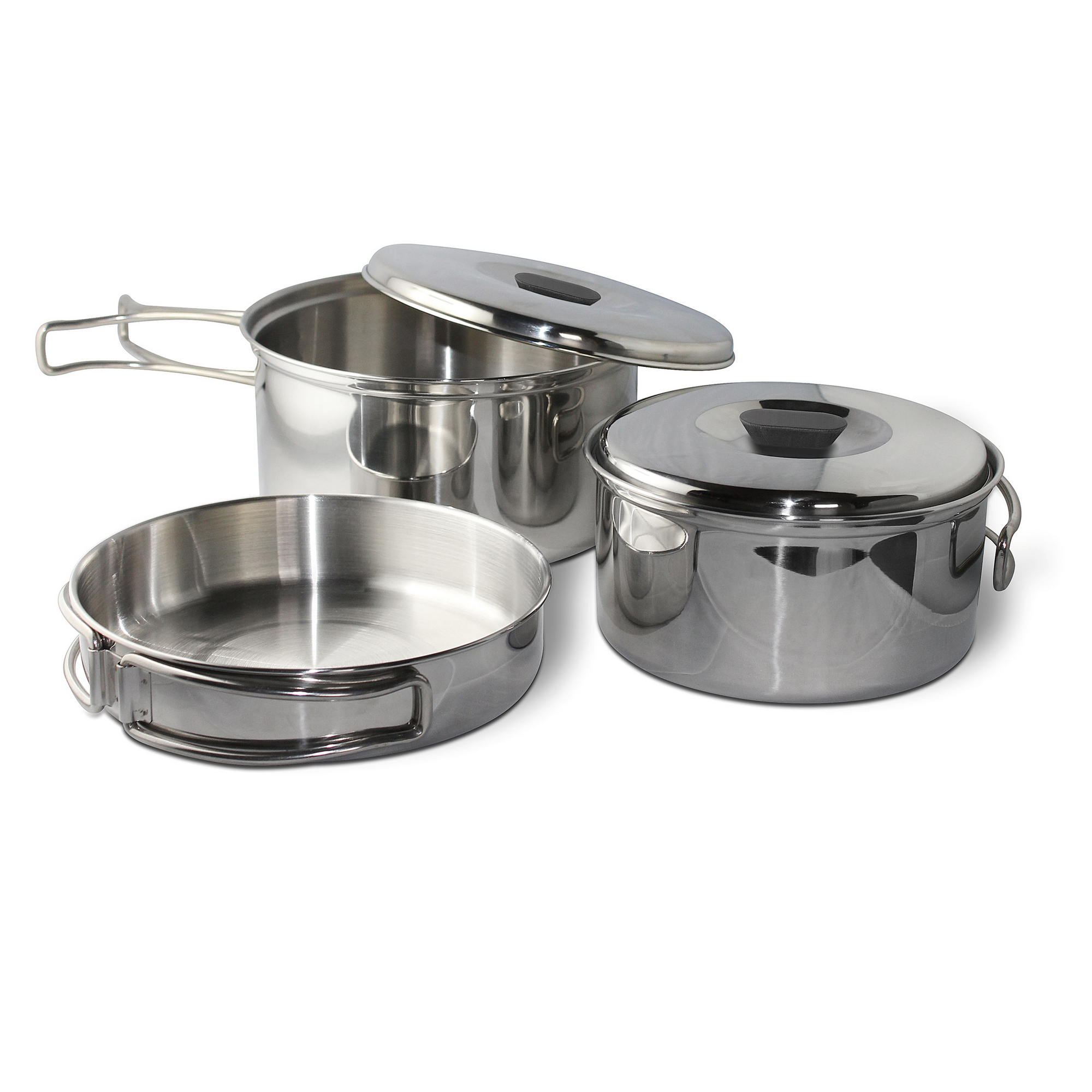 Enders Camping-Topfset 'Culina' Edelstahl 3-teilig