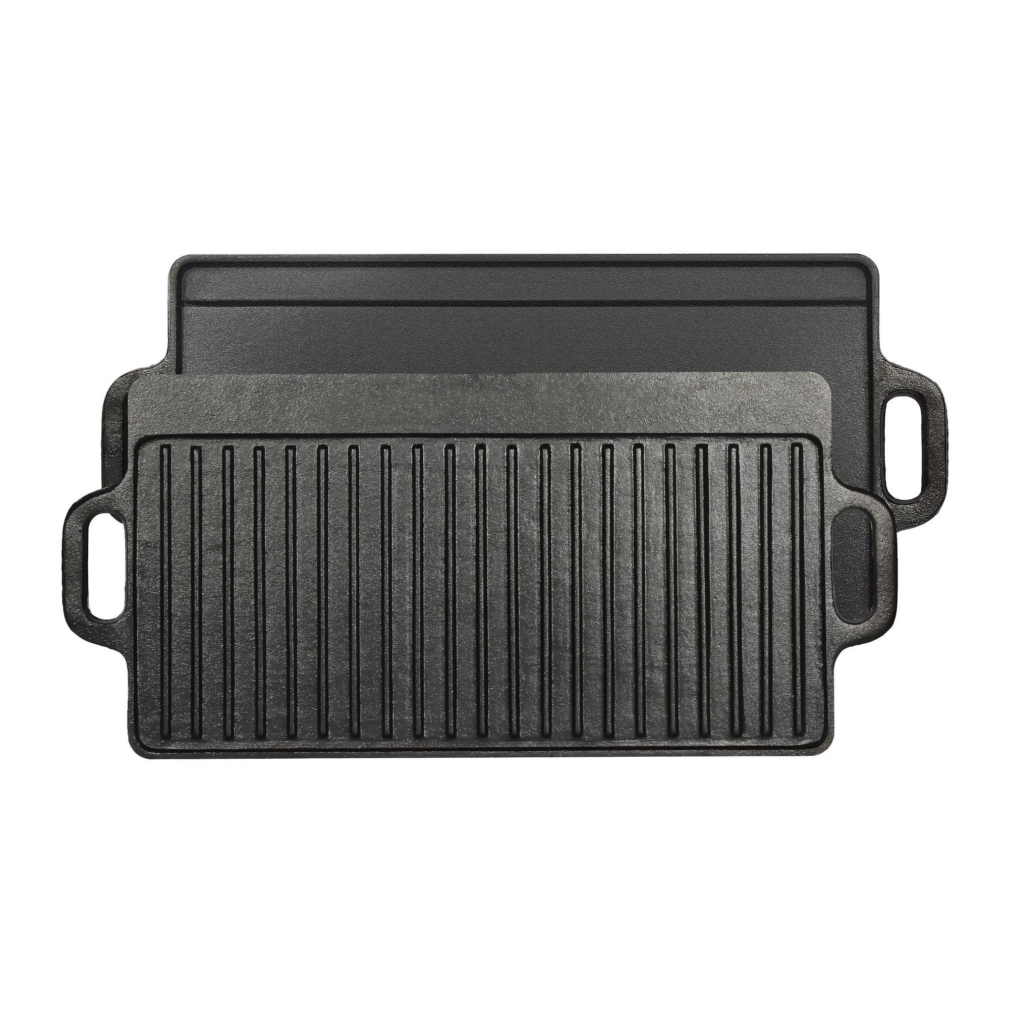 El Fuego Grillplatte Gusseisen doppelseitig 50,5 x 23,5 cm