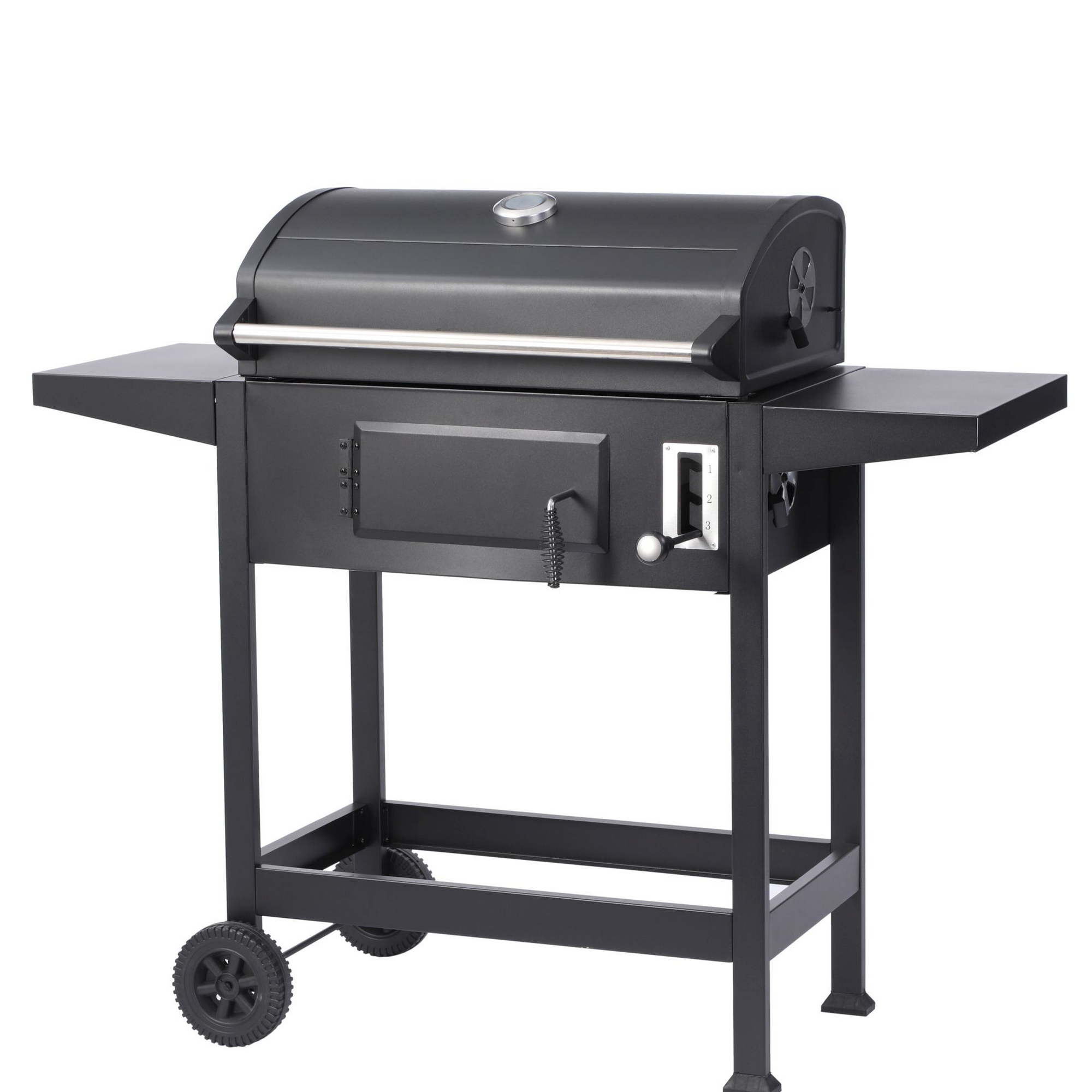 El Fuego Holzkohlegrill 'Ottawa S' schwarz 119,5 x 103 x 46 cm