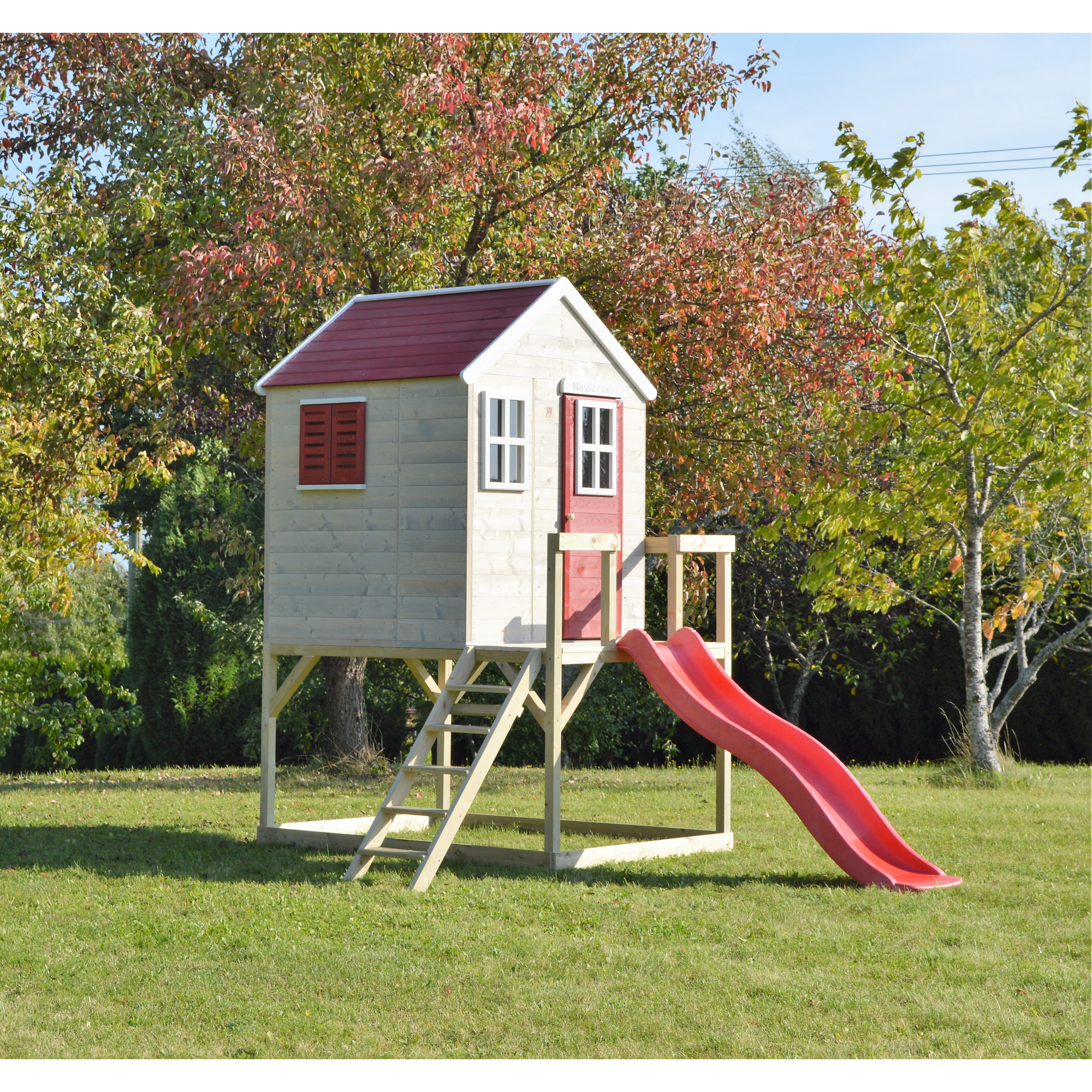 Wendi Toys Stelzenhaus 'Tiger' Natur Kiefernholz 310 x 350 x 242 cm