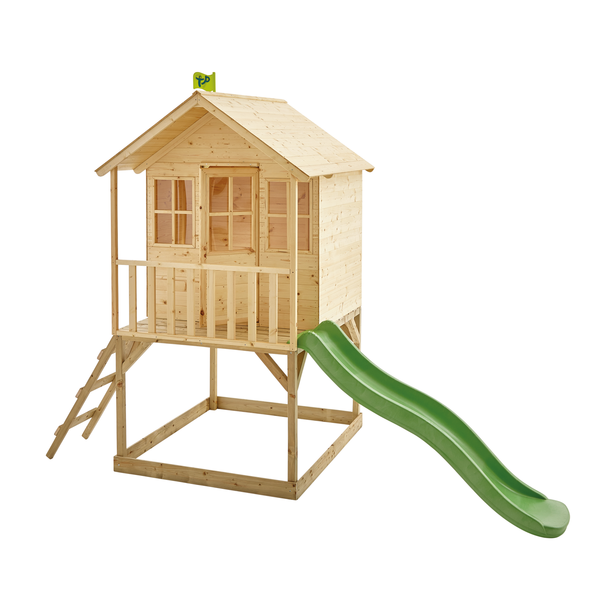 TP-Toys Spielhaus 'Wald' naturfarben 306 x 230 x 120 cm