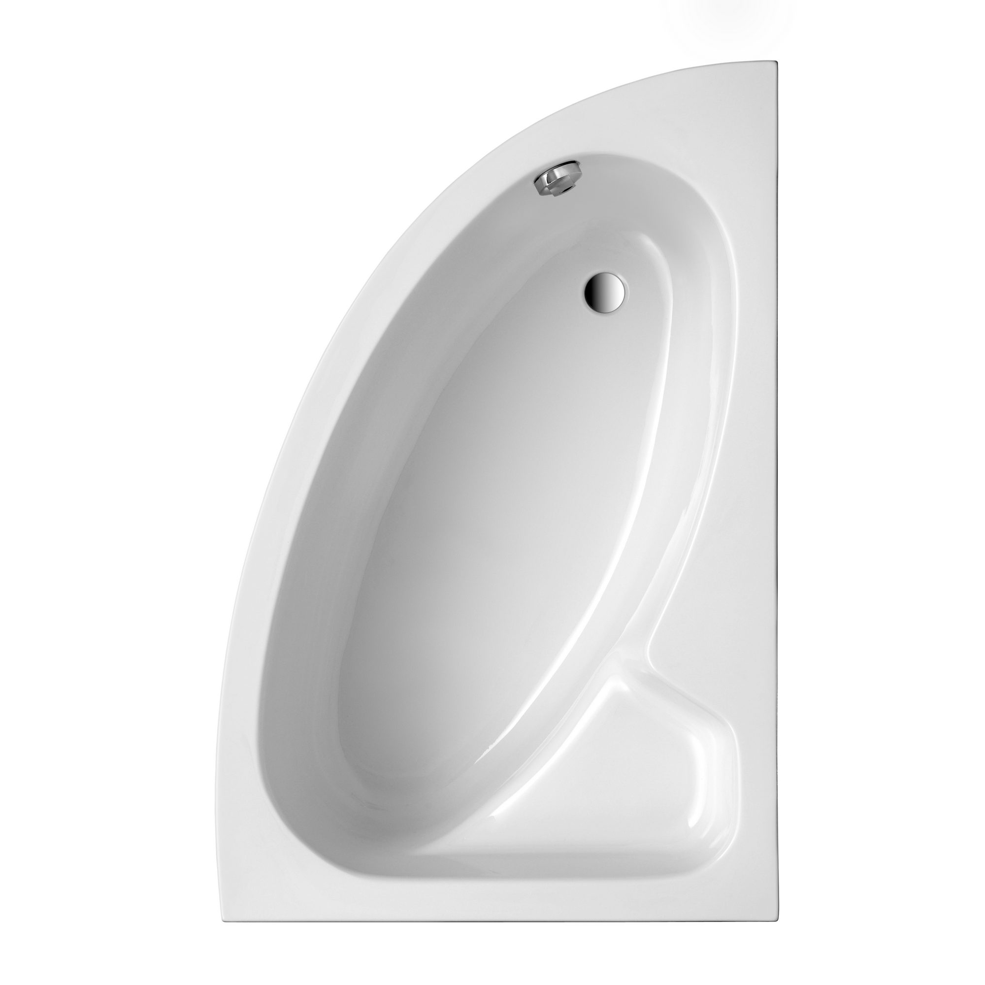 Ottofond Badewanne 'Salinas Modell A' Sanitäracryl weiß 1500 x 970/395 mm