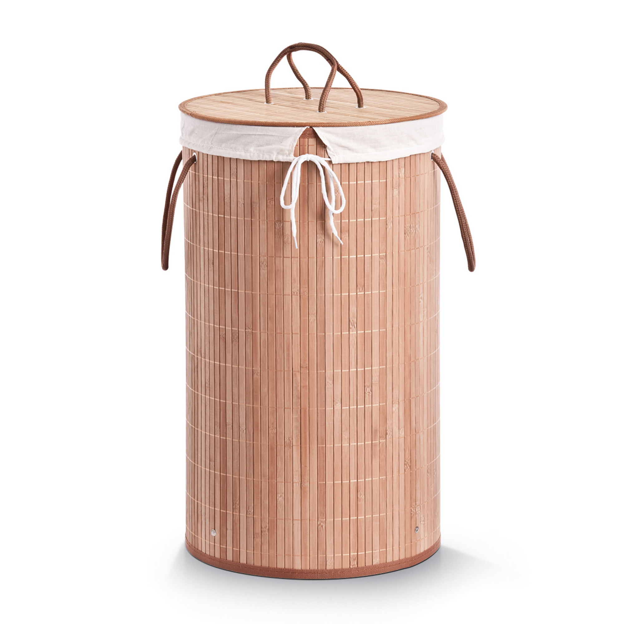 Zeller Wäschesammler naturfarben Ø 35 x 60 x 35 cm