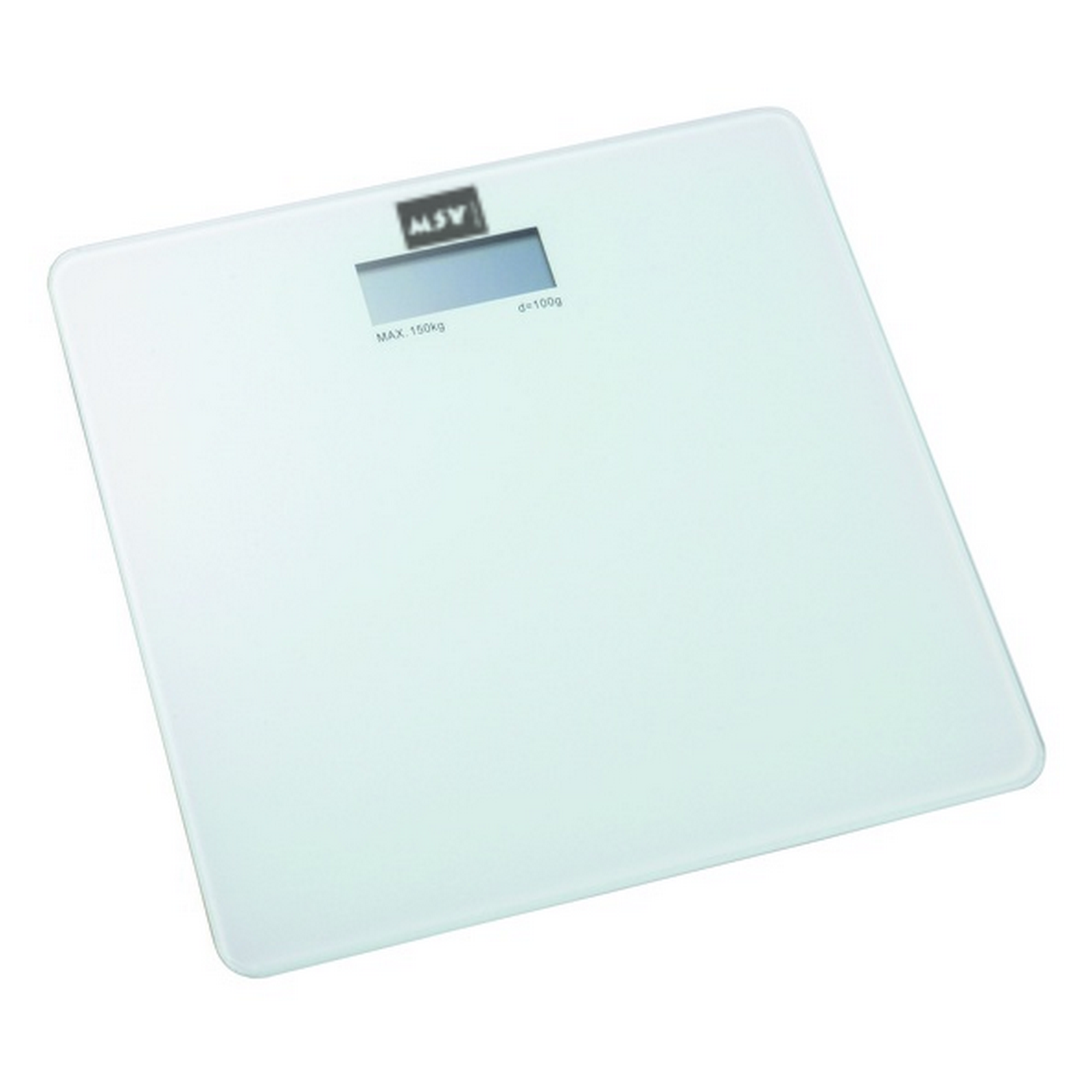 Personenwaage weiß, Glas 30 x 30 cm
