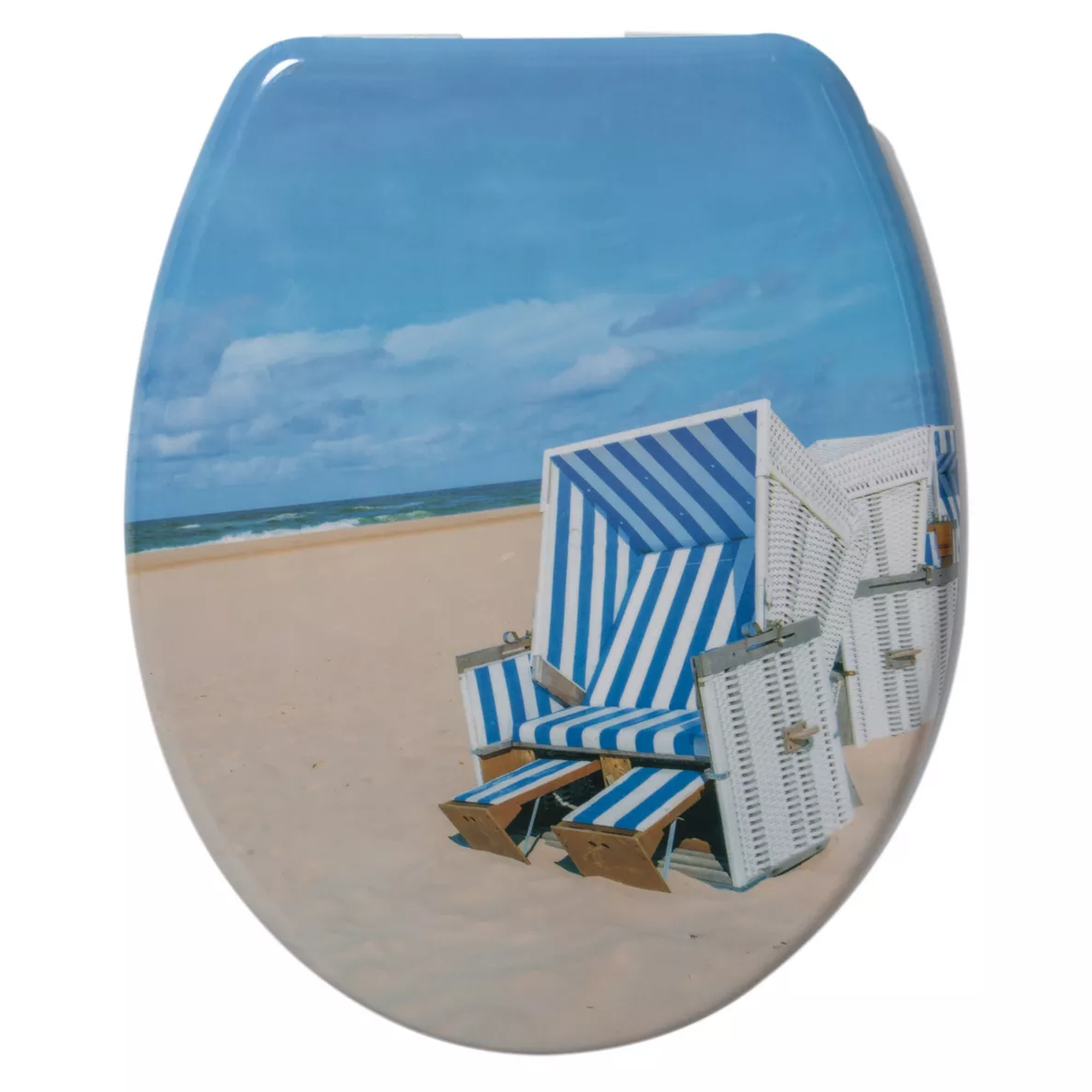 toom WC-Sitz 'Strandkorb' mit Absenkautomatik Duroplast