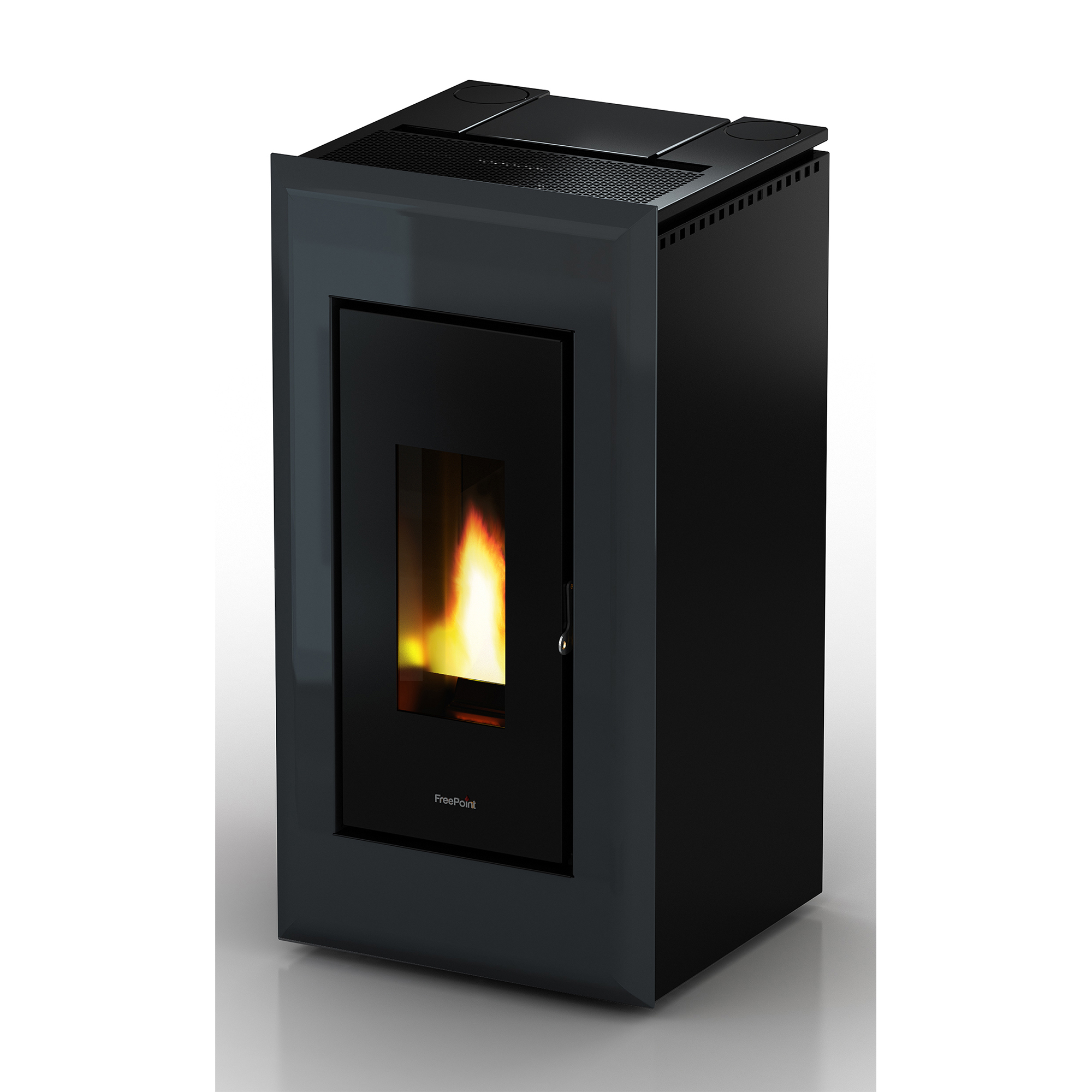 Freepoint Pelletofen 'Vega' Stahl schwarz/grau 10,5 kW