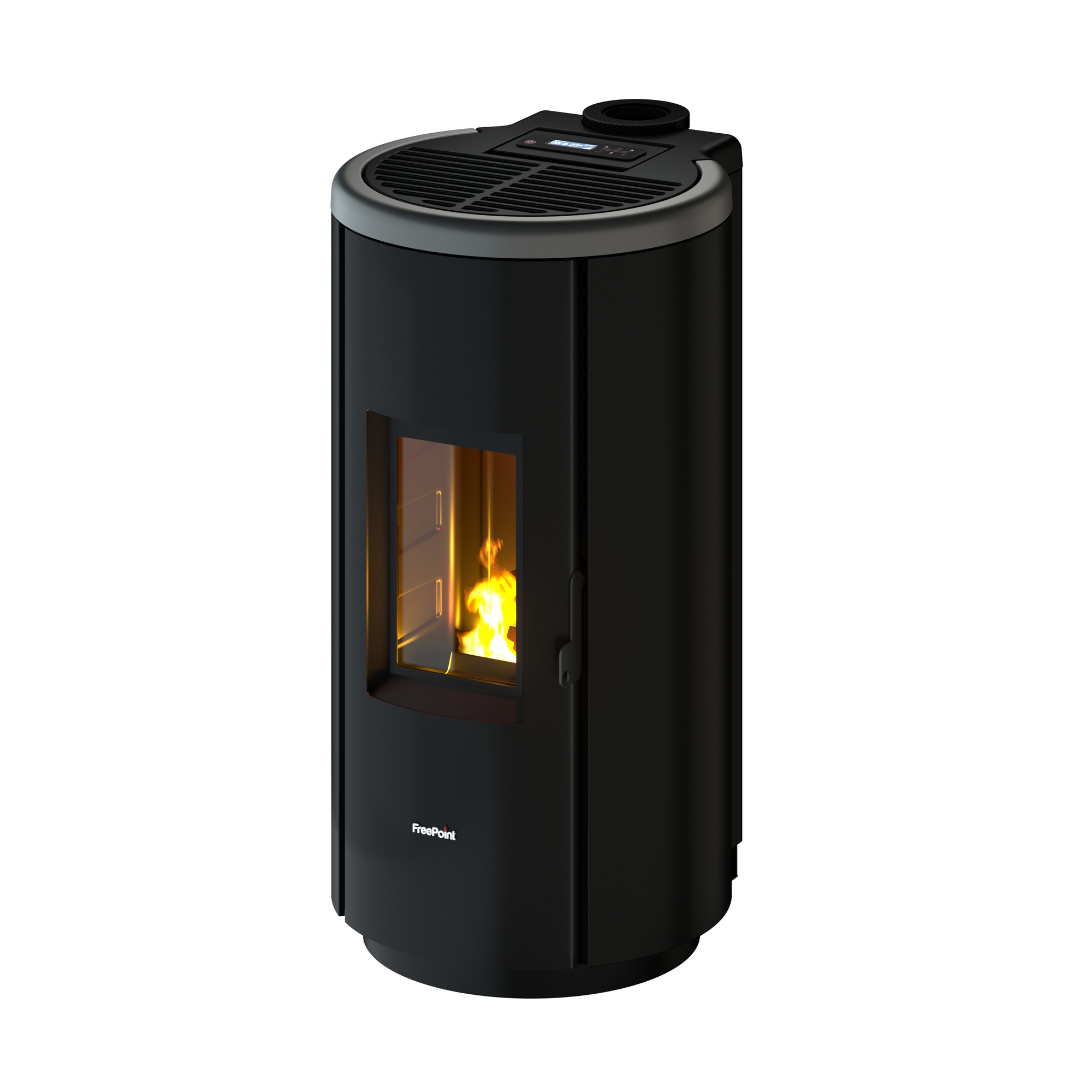 Freepoint Pelletofen 'Chrome 7' Stahl anthrazit 2,5 - 7,7 kW