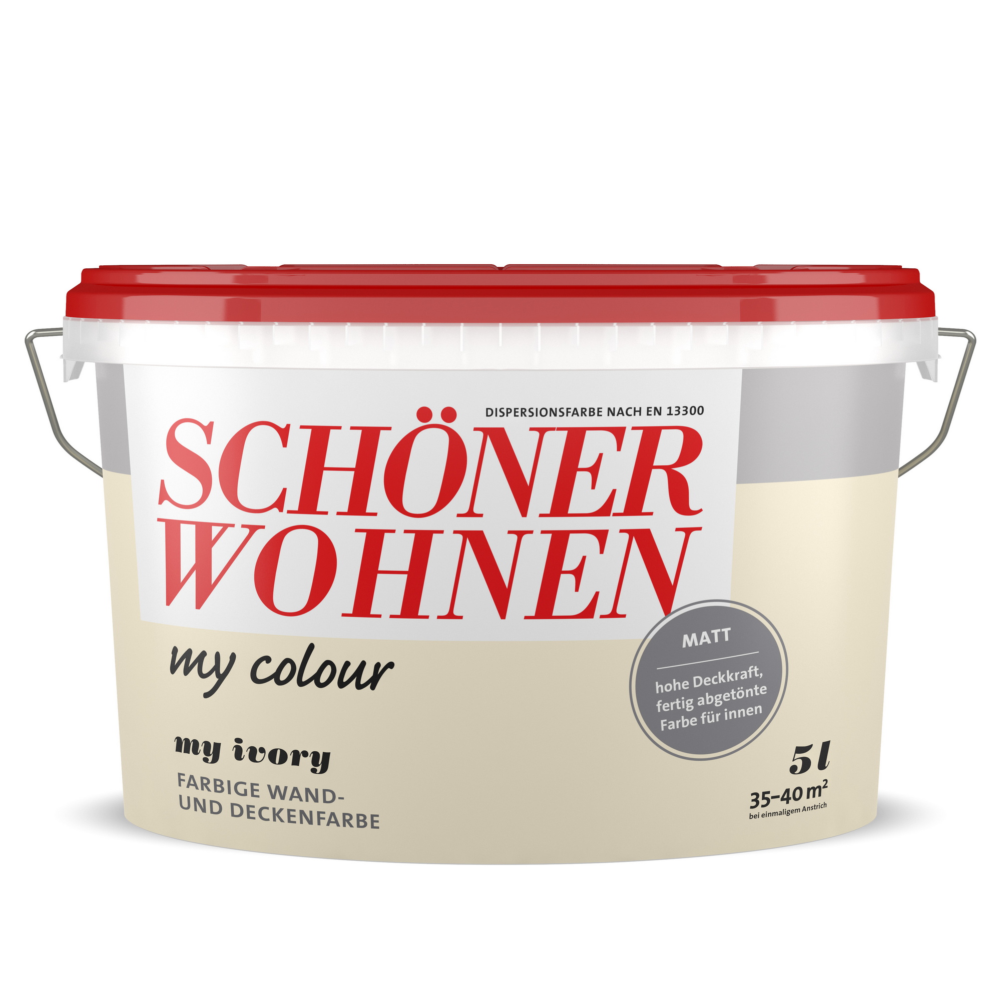 Schöner Wohnen Farbe Wandfarbe my colour 'my ivory' hellbeige matt 5 l