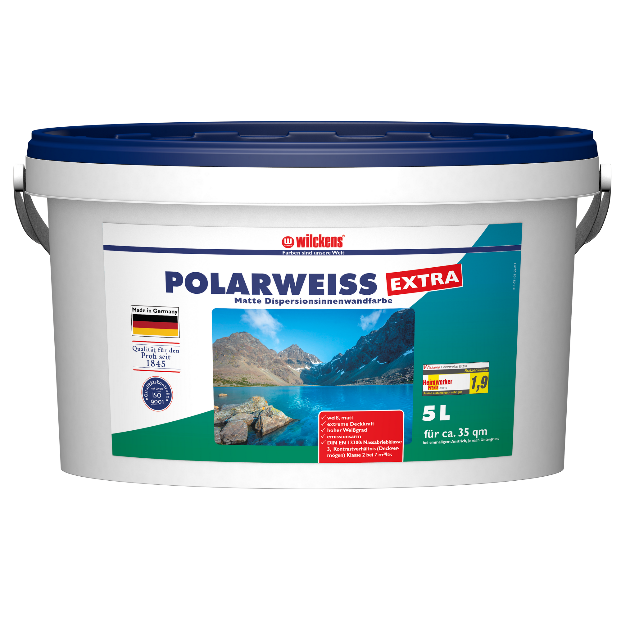 Wilckens Wandfarbe weiß extra matt 5 l