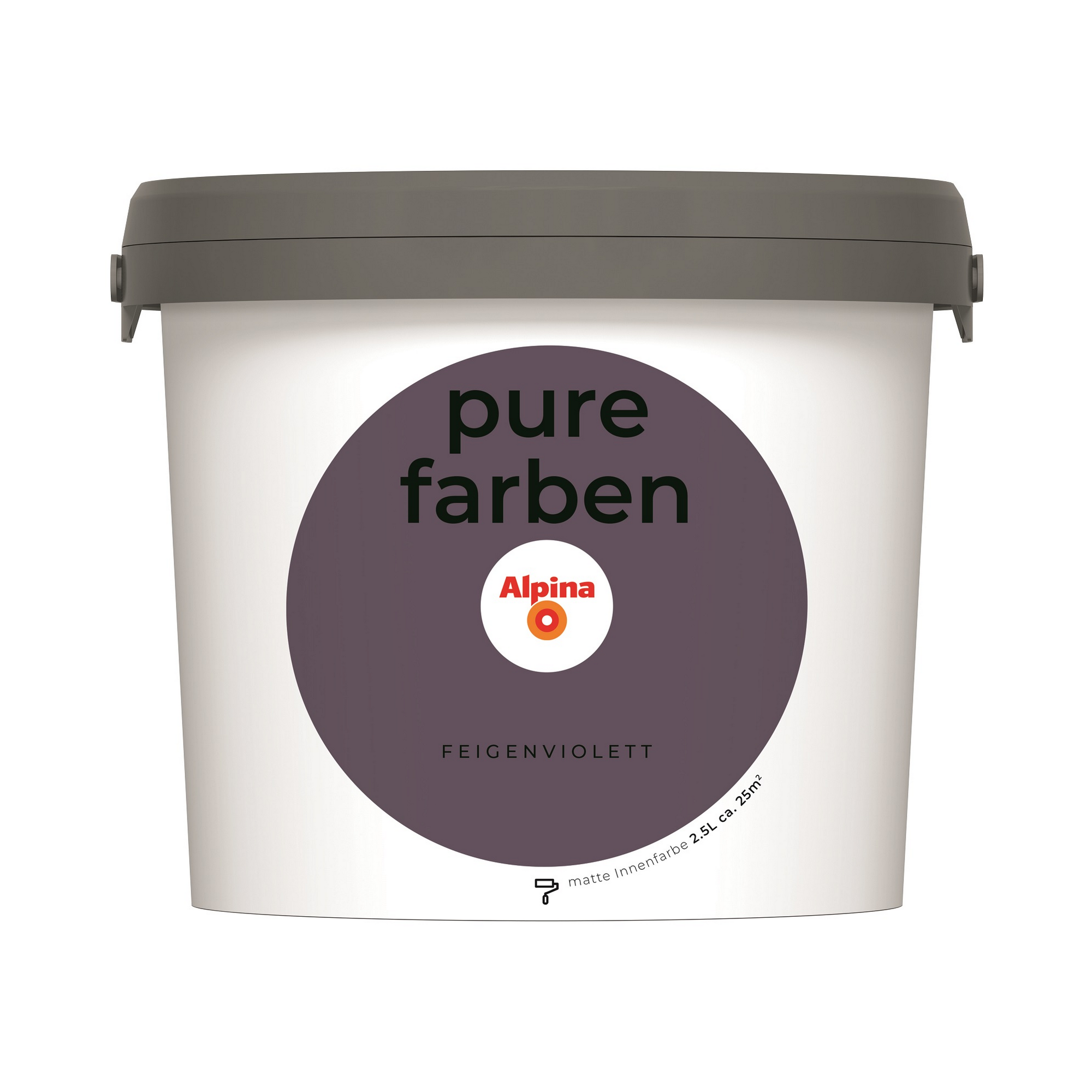 Alpina Wandfarbe 'pure farben' feigenviolett matt 2,5 l