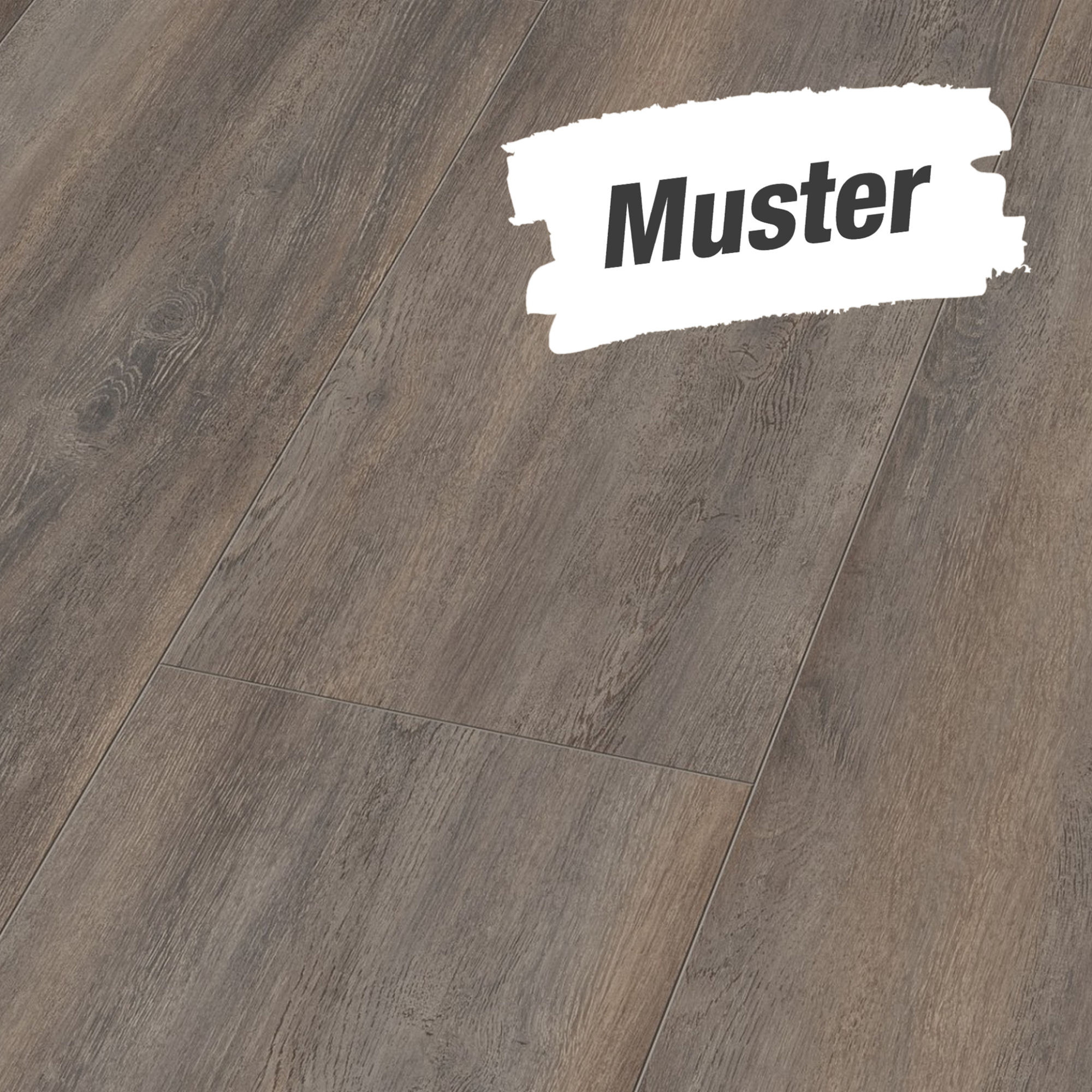 toom Muster zum Laminat 'Savanne 4V XL' Eiche Canyon dunkelbraun 8 mm