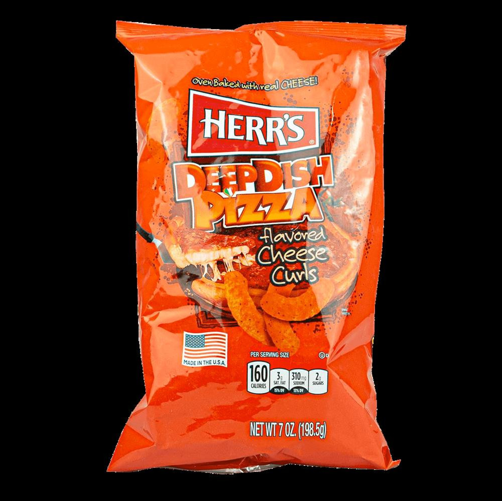 Herr´s Deep Dish Pizza flavored Cheese Curls 198g