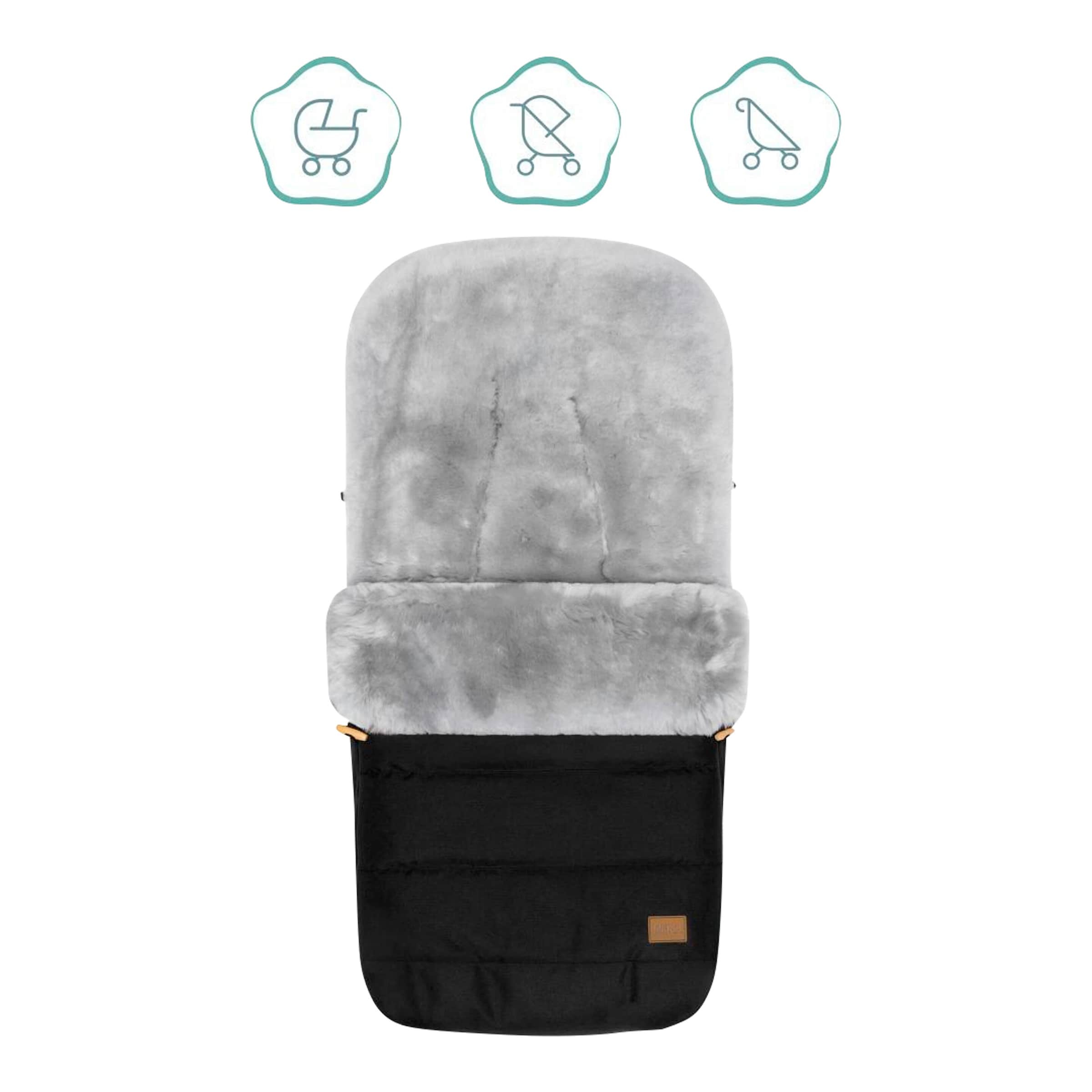 Fillikid Winterfußsack Bernina Alpina schwarz