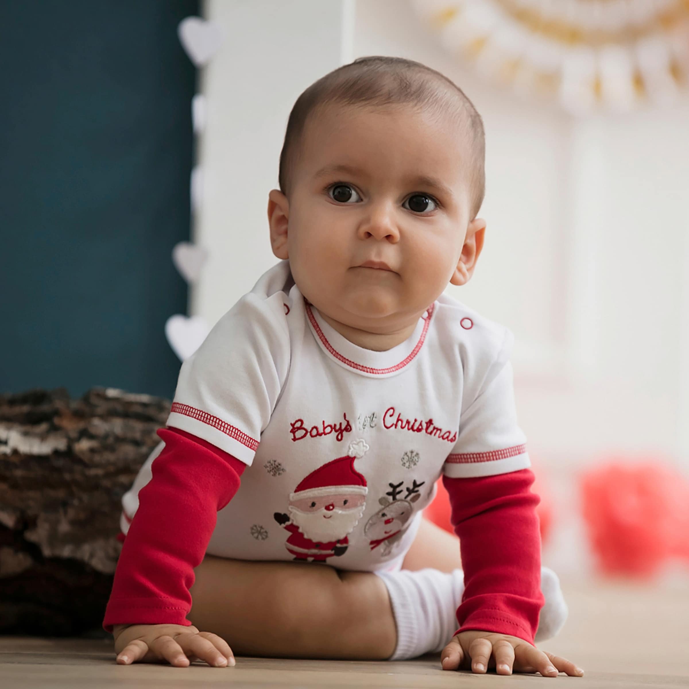 Bornino Festliche Mode Body langarm Weihnachten