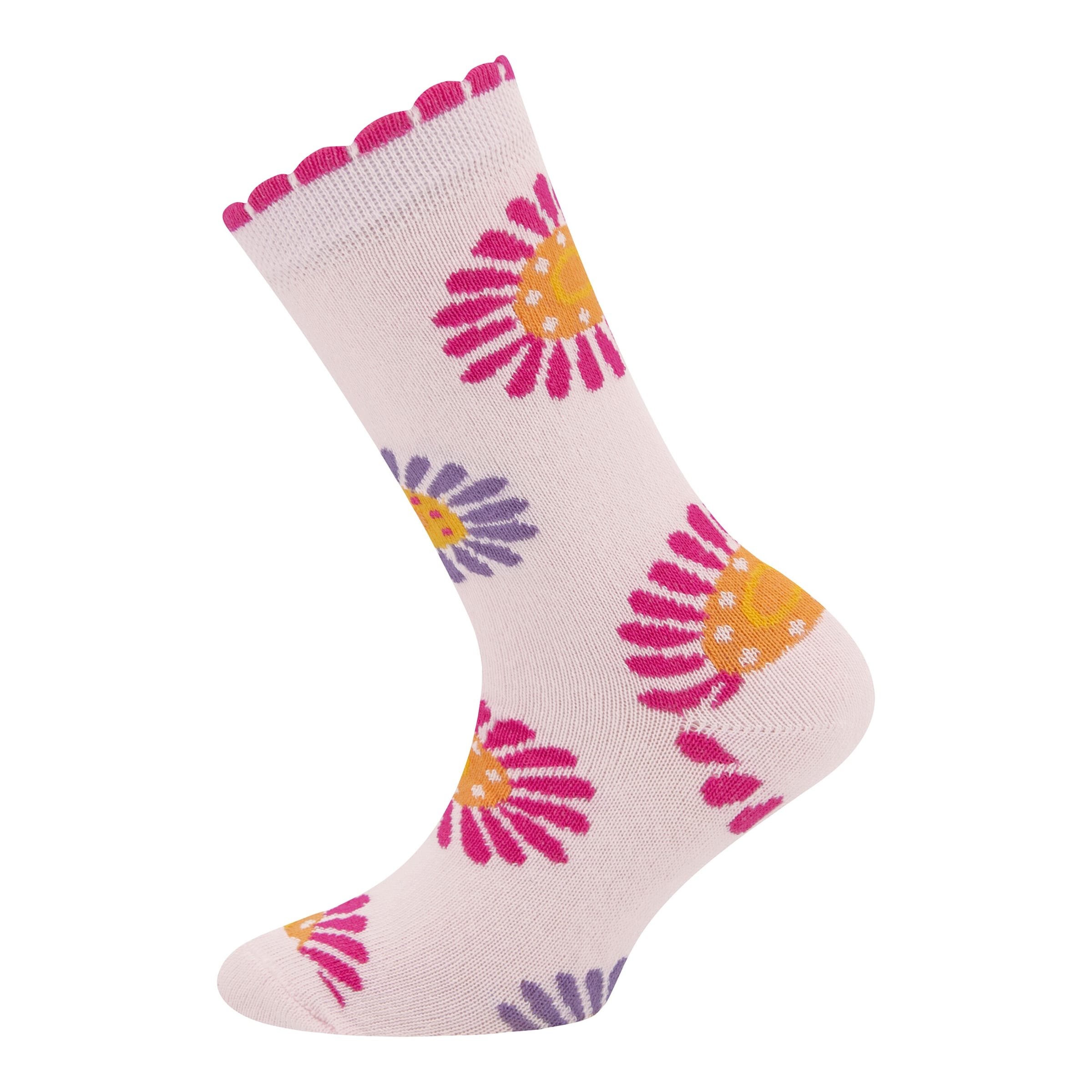 Ewers 2er-Pack Socken Blumen Ringel