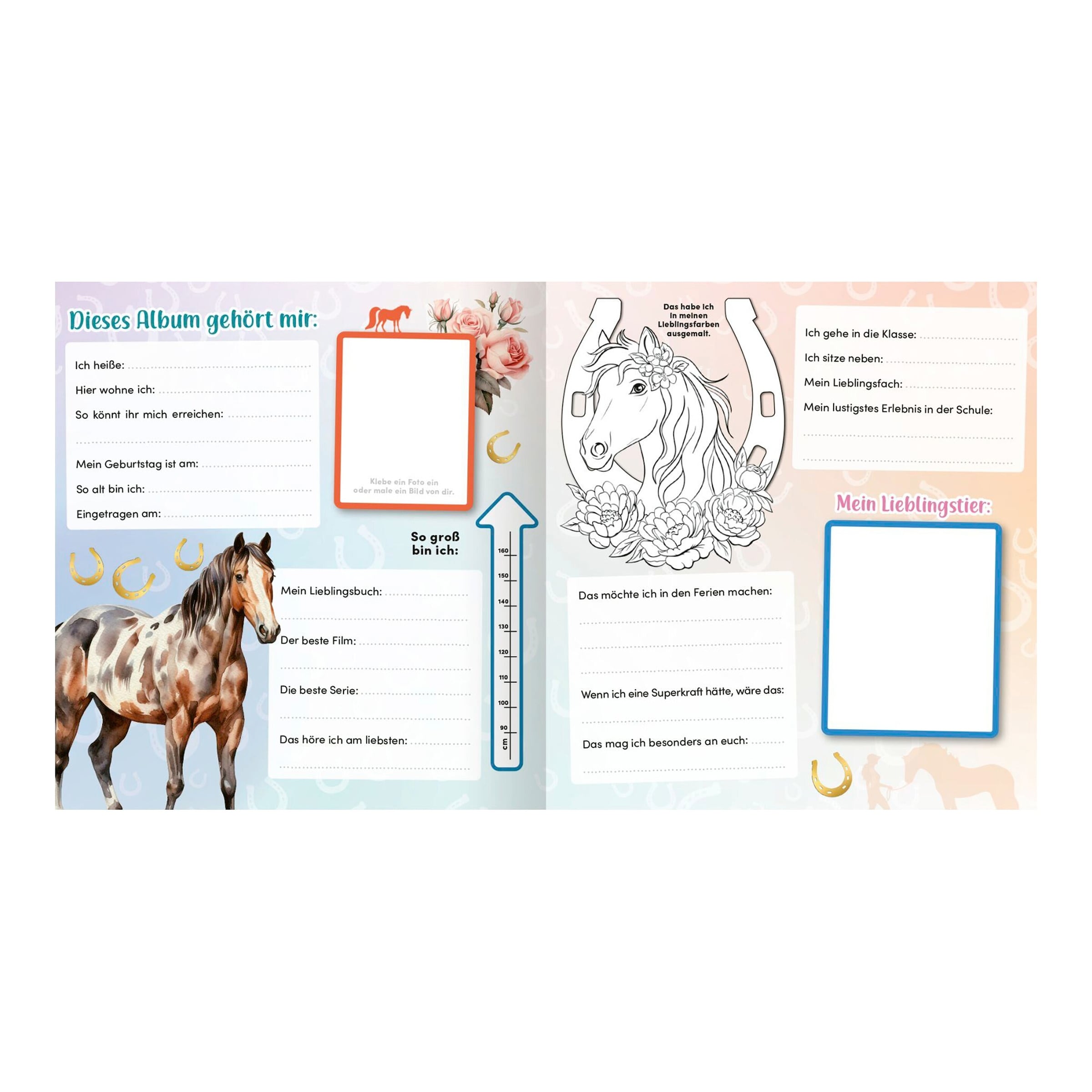 Arsedition Freundebuch Meine Schulfreunde: Pferde