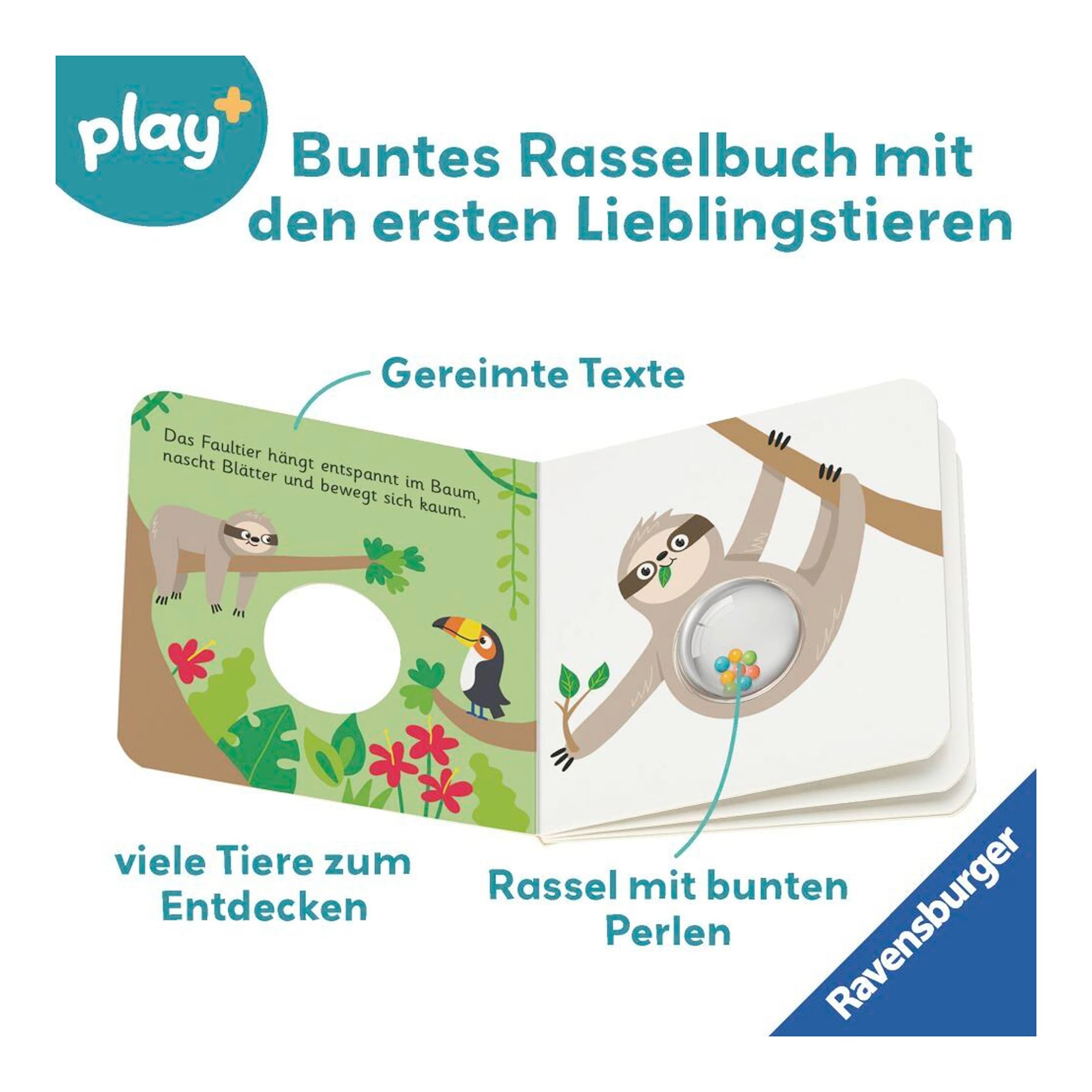 Ravensburger Play+ Pappbilderbuch Erste Tiere